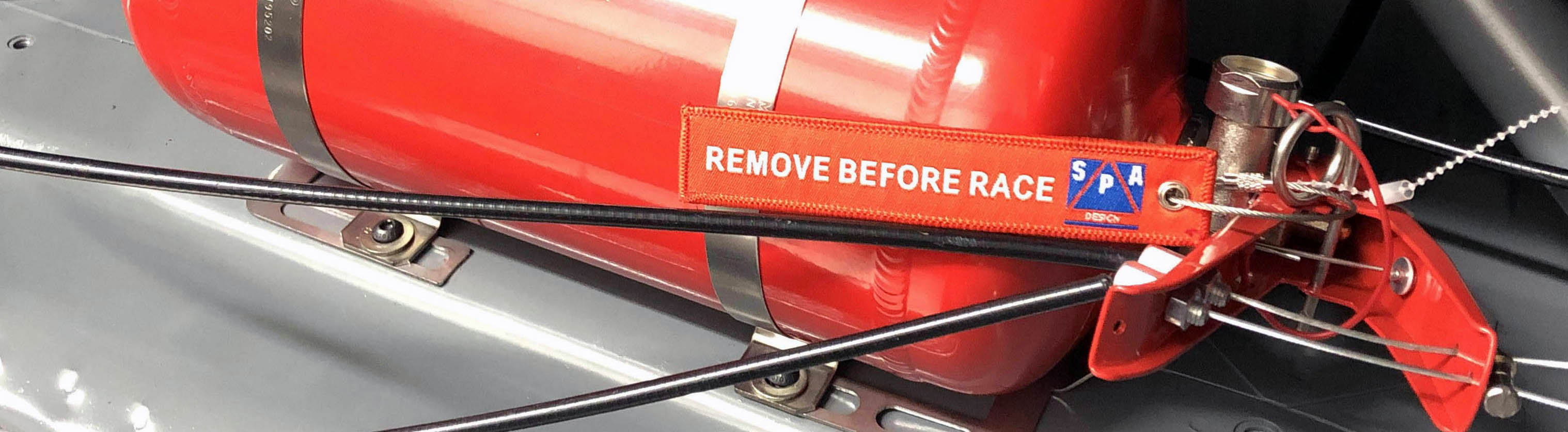 Spa Technique fire suppression systems installed in race cars for professional motorsports safety applications