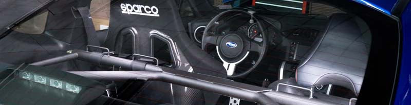 Brey Krause performance auto parts including seat adapters and harness bars for track-focused driving setups