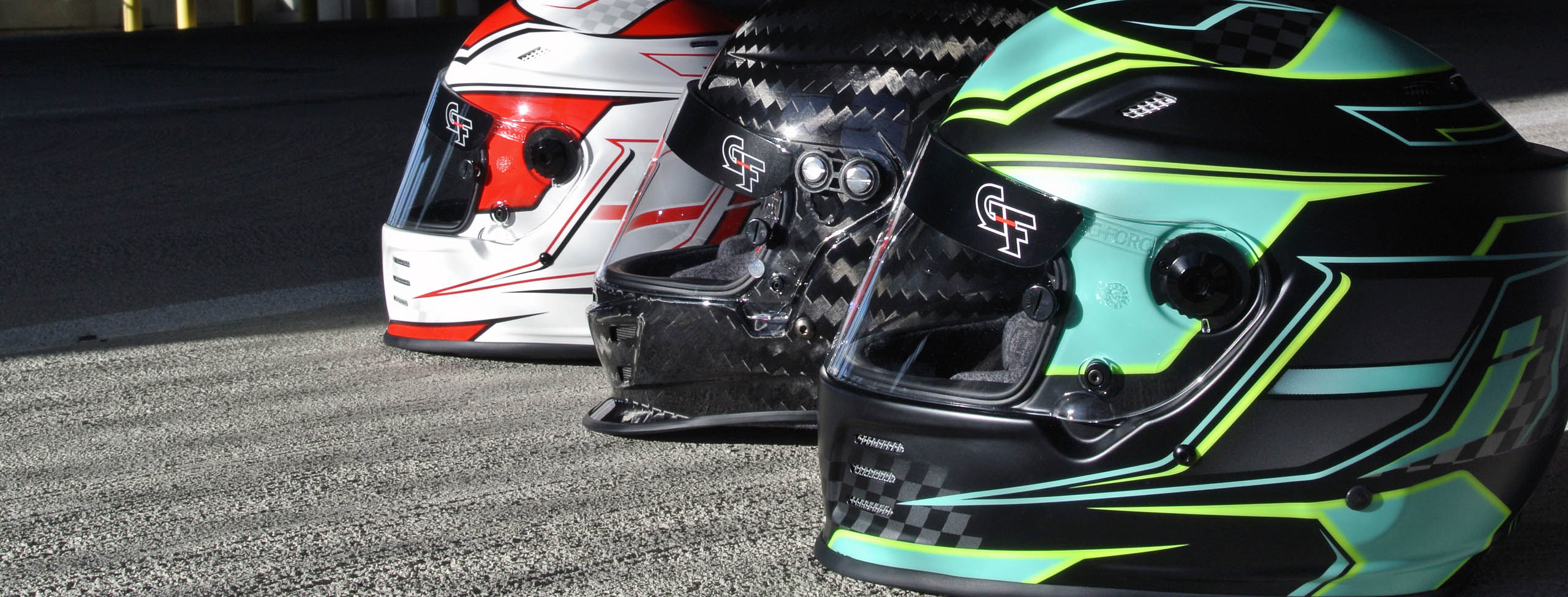 New Carbon Fiber and Graphic Helmets from G-force 