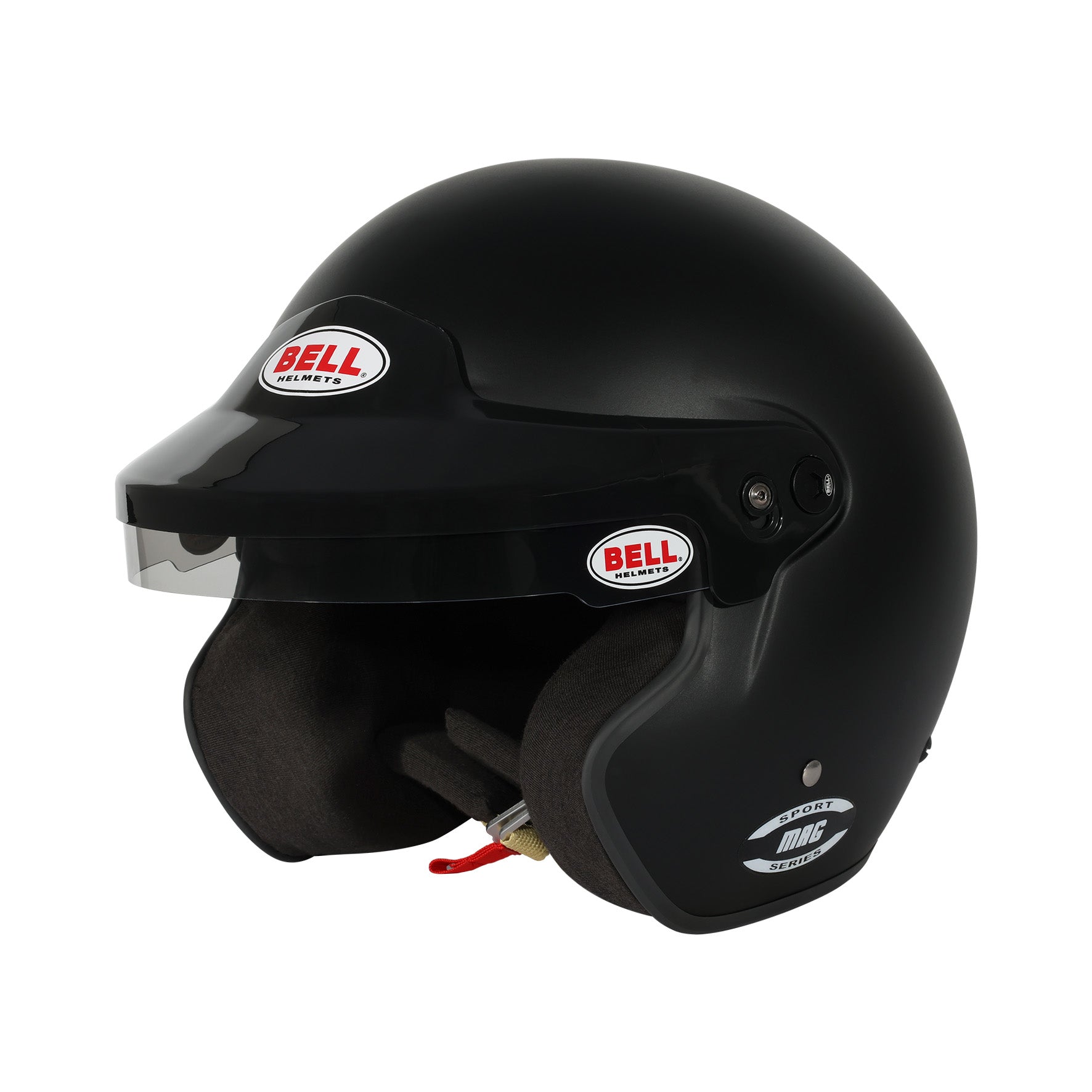 full face race motorcycle helmets Bell MAG SPORT Open Face Motorsport Racing Helmet - Snell SA2025, Snell SA2025 | White