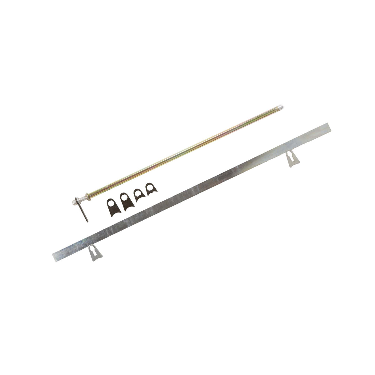 RaceQuip Small window net mounting kit with 19.5-inch spring-loaded top bar