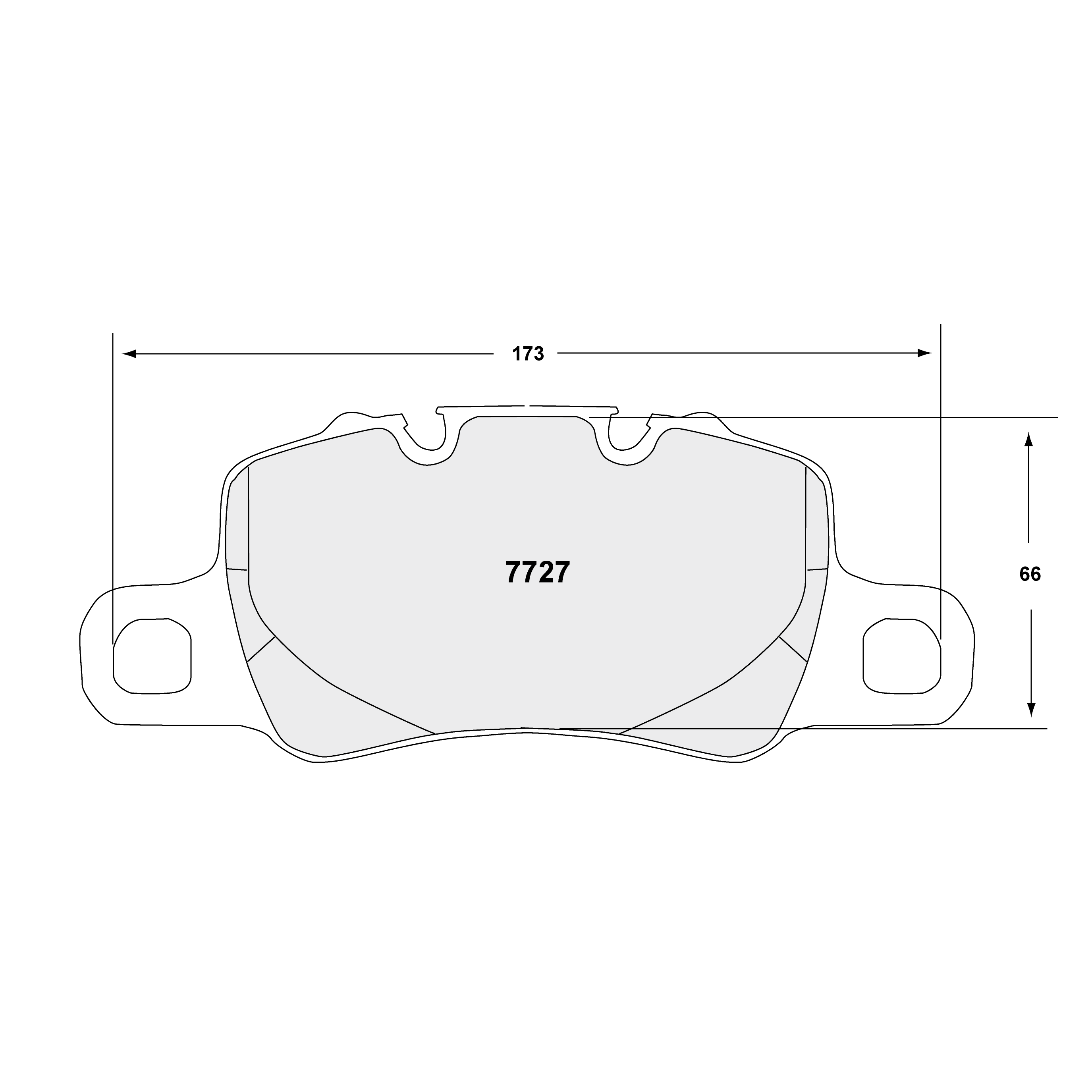 PFC Porsche 991/992 GT3 / Cayman GT4 Rear Brake Pads - 11 Compound - 7727.11.18.44