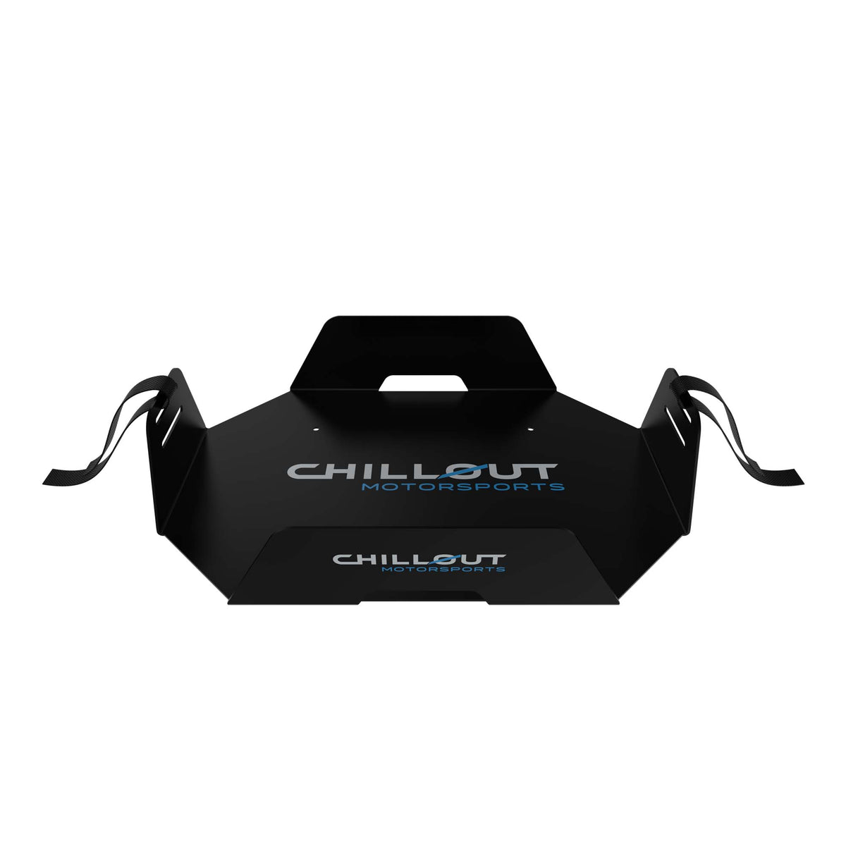 Chillout Systems IceBox aluminum mounting tray with two Velcro retention straps