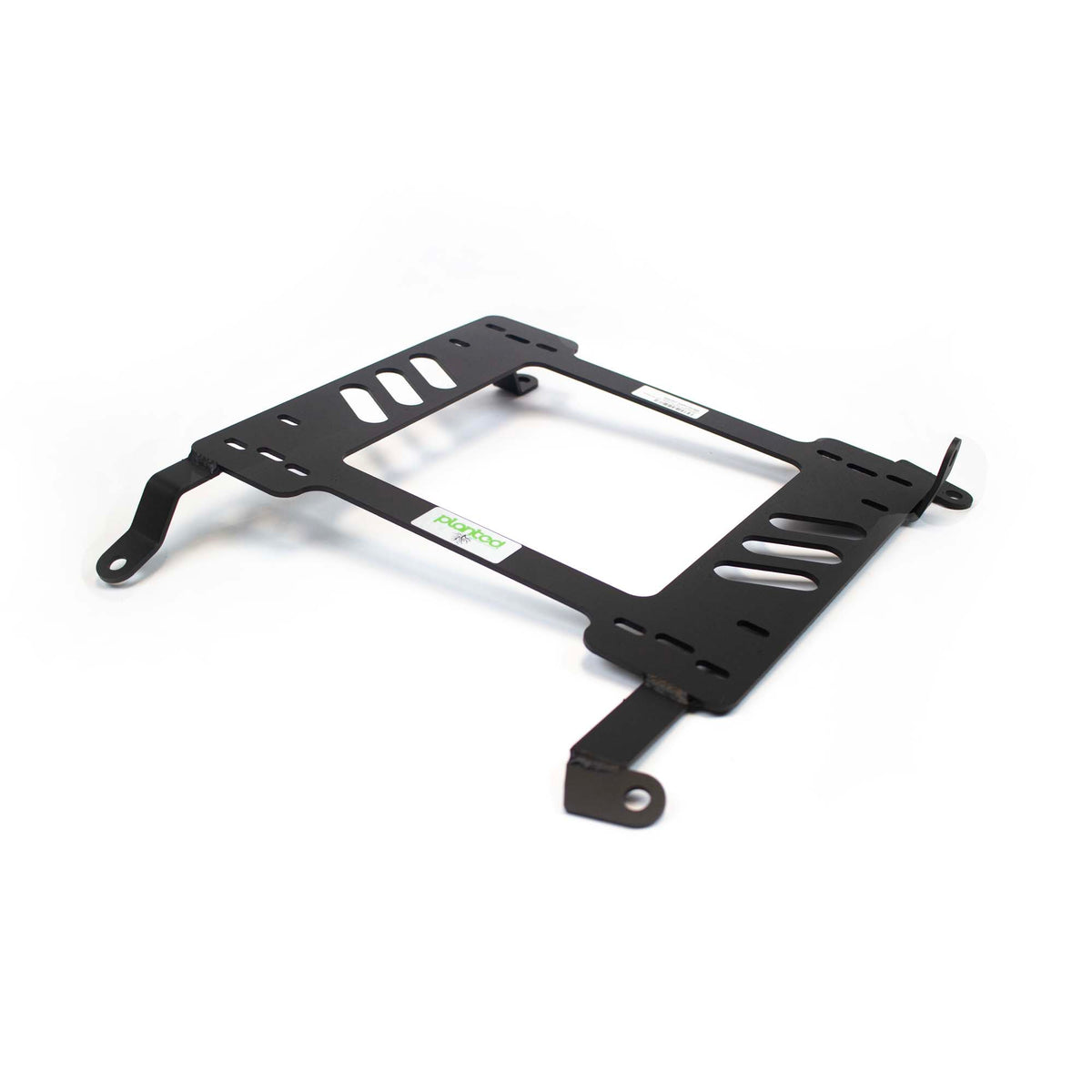 Planted low-mount seat bracket for 2003-2008 Nissan 350Z 6-speed, passenger side, black powder-coated steel