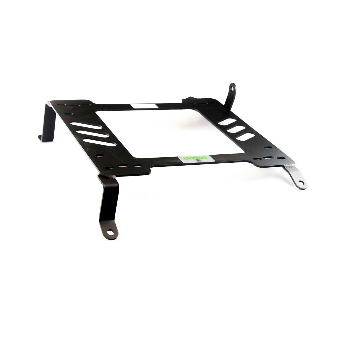 Vehicle-specific floor mounting base for 2003-2008 Nissan 350Z 6-Speed, passenger side, shown with Planted top plate