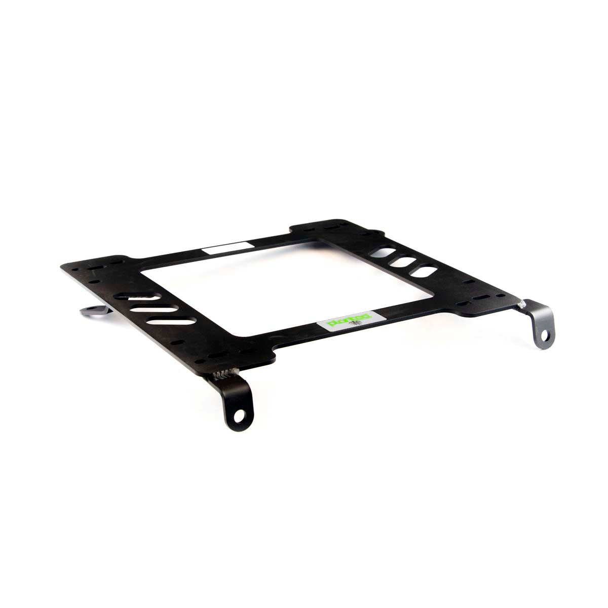 Vehicle-specific floor mounting base for 1985-1987 Toyota Corolla GTS, driver side, shown with Planted top plate