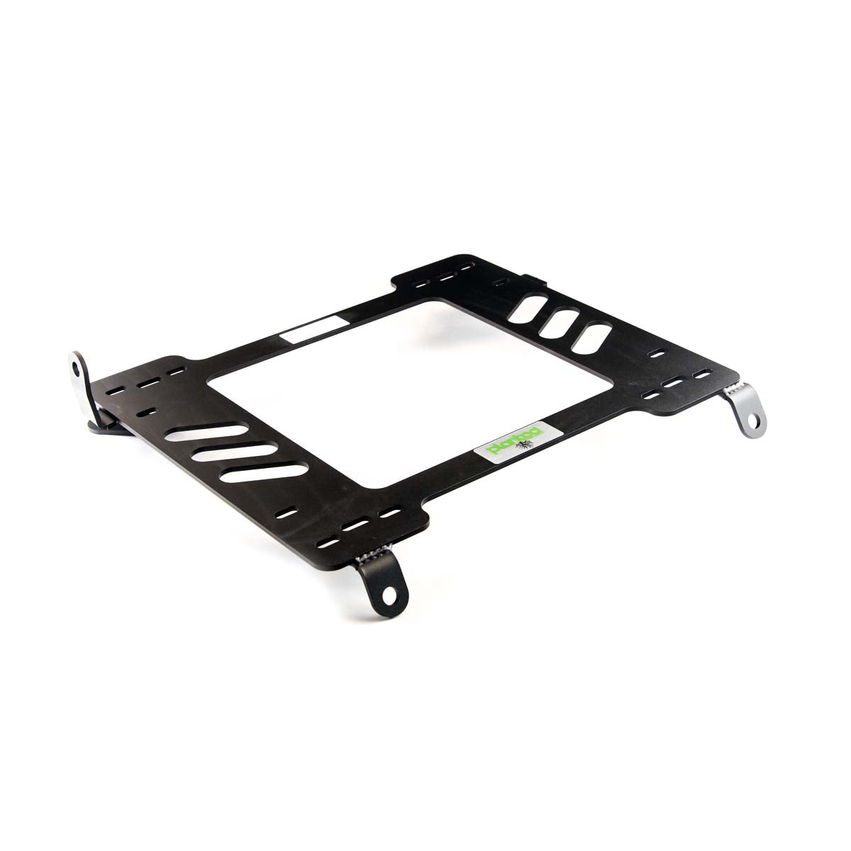 Vehicle-specific floor mounting base for 1990-1993 Acura Integra (Auto-Seatbelt Only), driver side, shown with Planted top plate