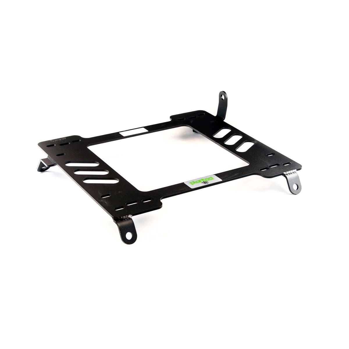 Vehicle-specific floor mounting base for 1990-1993 Acura Integra (Auto-Seatbelt Only), passenger side, shown with Planted top plate