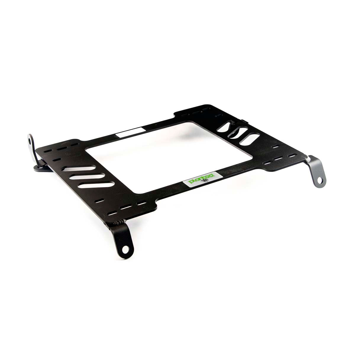 Vehicle-specific floor mounting base for 1989-1997 Honda Accord (4th/5th Gen), driver side, shown with Planted top plate