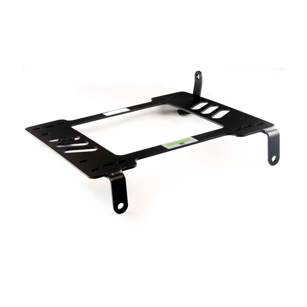 Vehicle-specific floor mounting base for 1991-2002 Saturn S-Series, passenger side, shown with Planted top plate