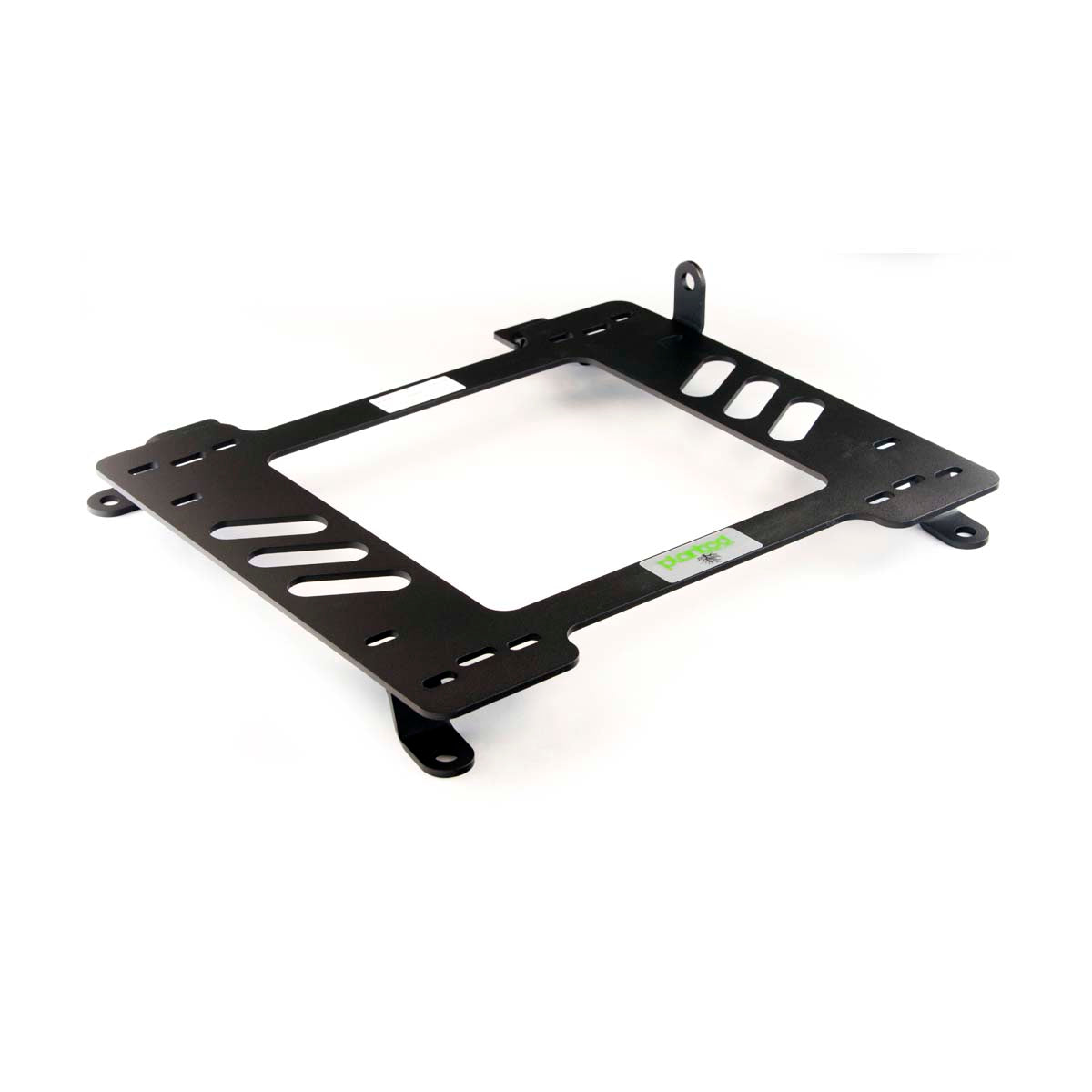 Vehicle-specific floor mounting base for Mercedes CLK (2003-2009) / C-Class Coupe (2000-2007) / C63 AMG (2007-2015), passenger side, shown with Planted top plate
