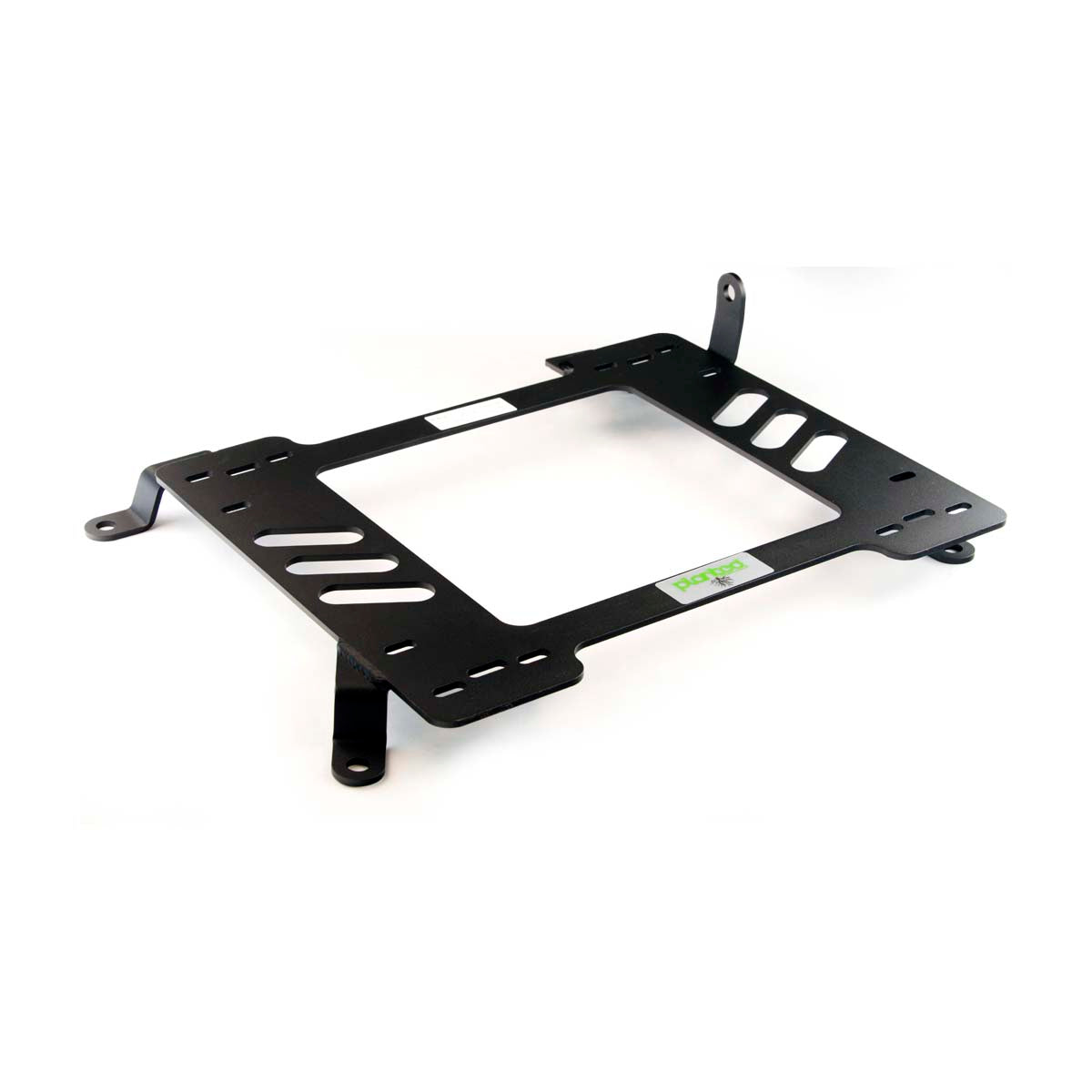 Vehicle-specific floor mounting base for 2006-2015 Audi R8 (1st Gen), passenger side, shown with Planted top plate