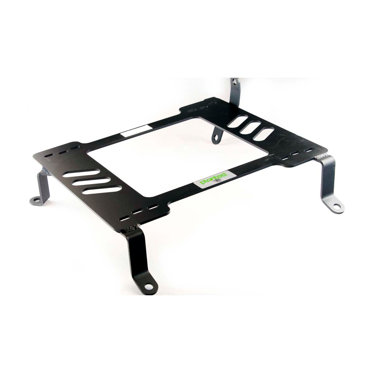 Vehicle-specific floor mounting base for 2010-2015 Toyota Prius (XW30, 3rd Gen), passenger side, shown with Planted top plate