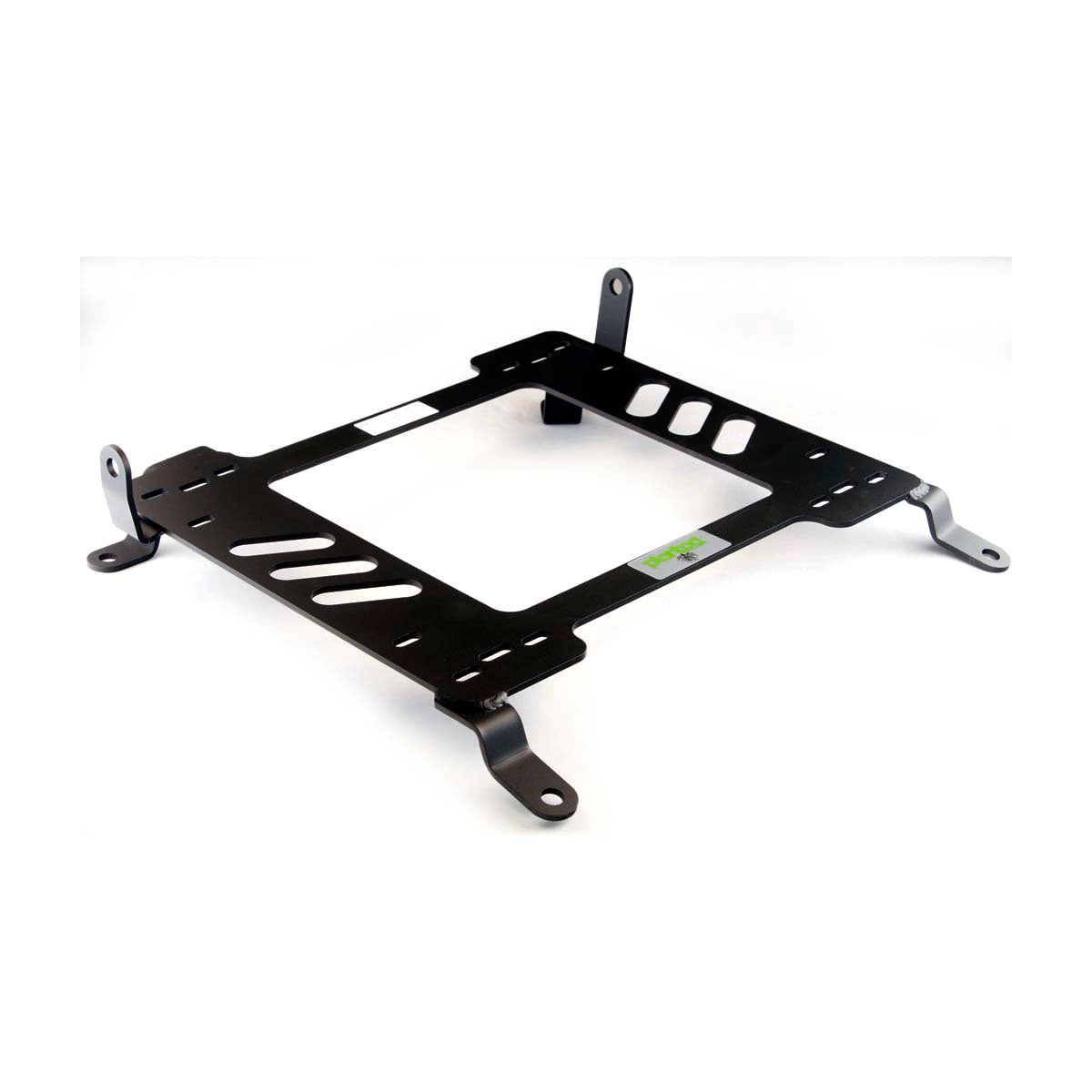Vehicle-specific floor mounting base for 2007-2009 Honda S2000 (AP2), passenger side, shown with Planted top plate