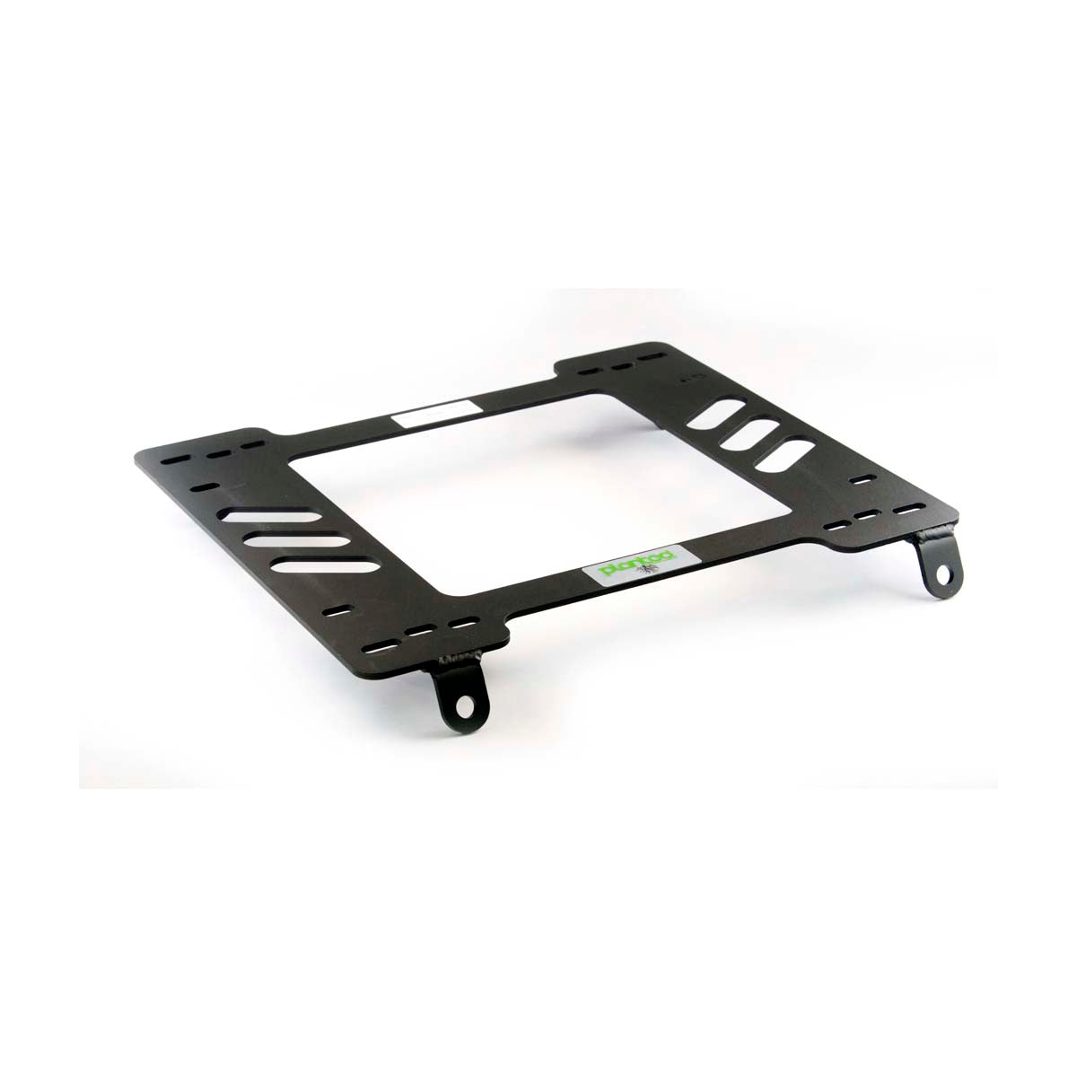 Planted seat bracket for 1986-1991 Mazda RX-7, driver side, black powder-coated steel