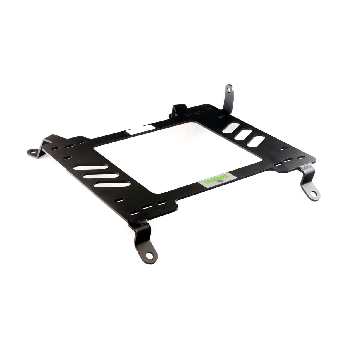 Vehicle-specific floor mounting base for 2005-2015 Toyota Tacoma (Bucket Seat Models Only), passenger side, shown with Planted top plate