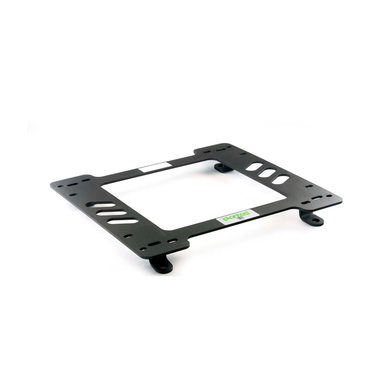 Vehicle-specific floor mounting base for 1970-1974.5 Datsun / Nissan 240Z, driver side, shown with Planted top plate