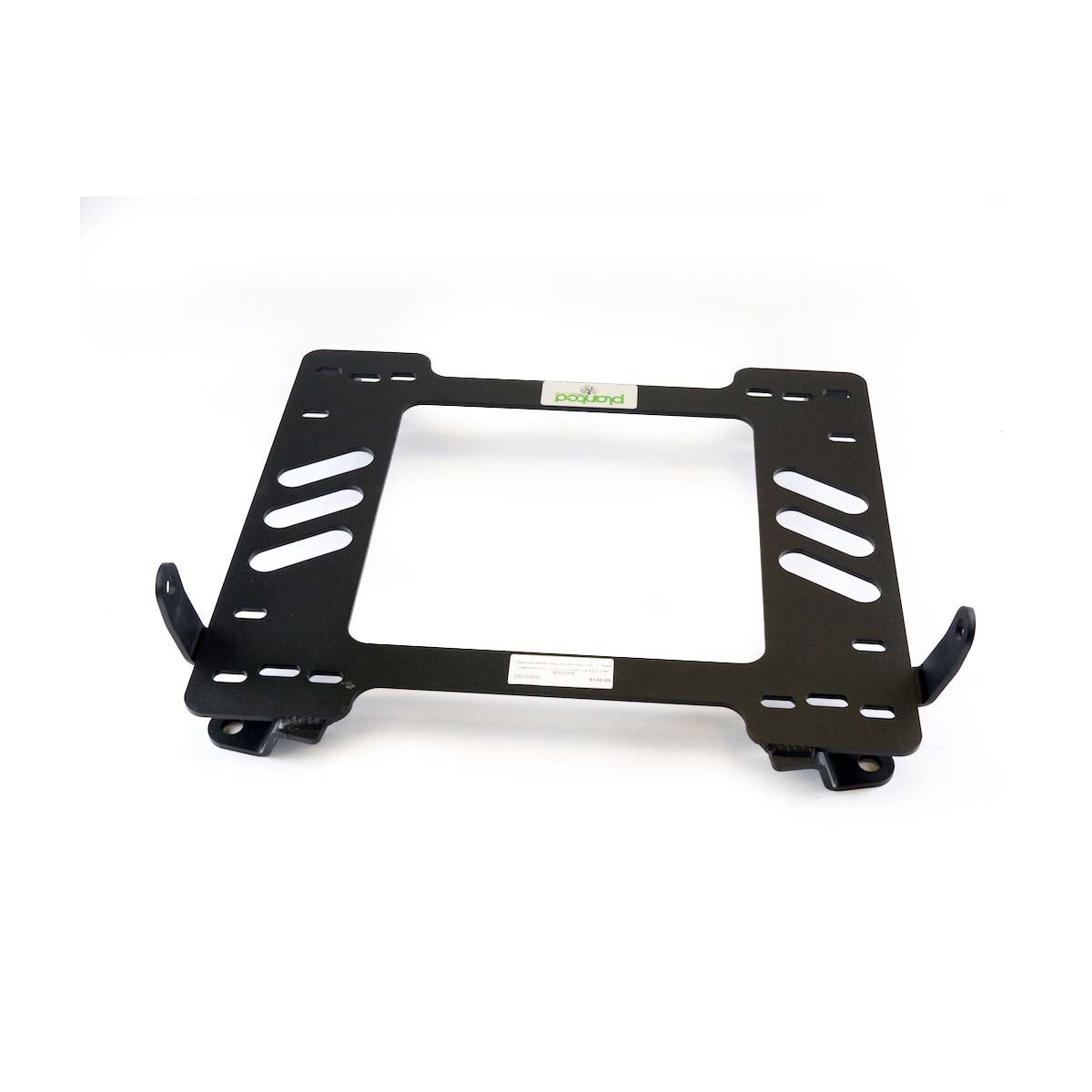 Vehicle-specific floor mounting base for 2004-2009 Ferrari F430, passenger side, shown with Planted top plate