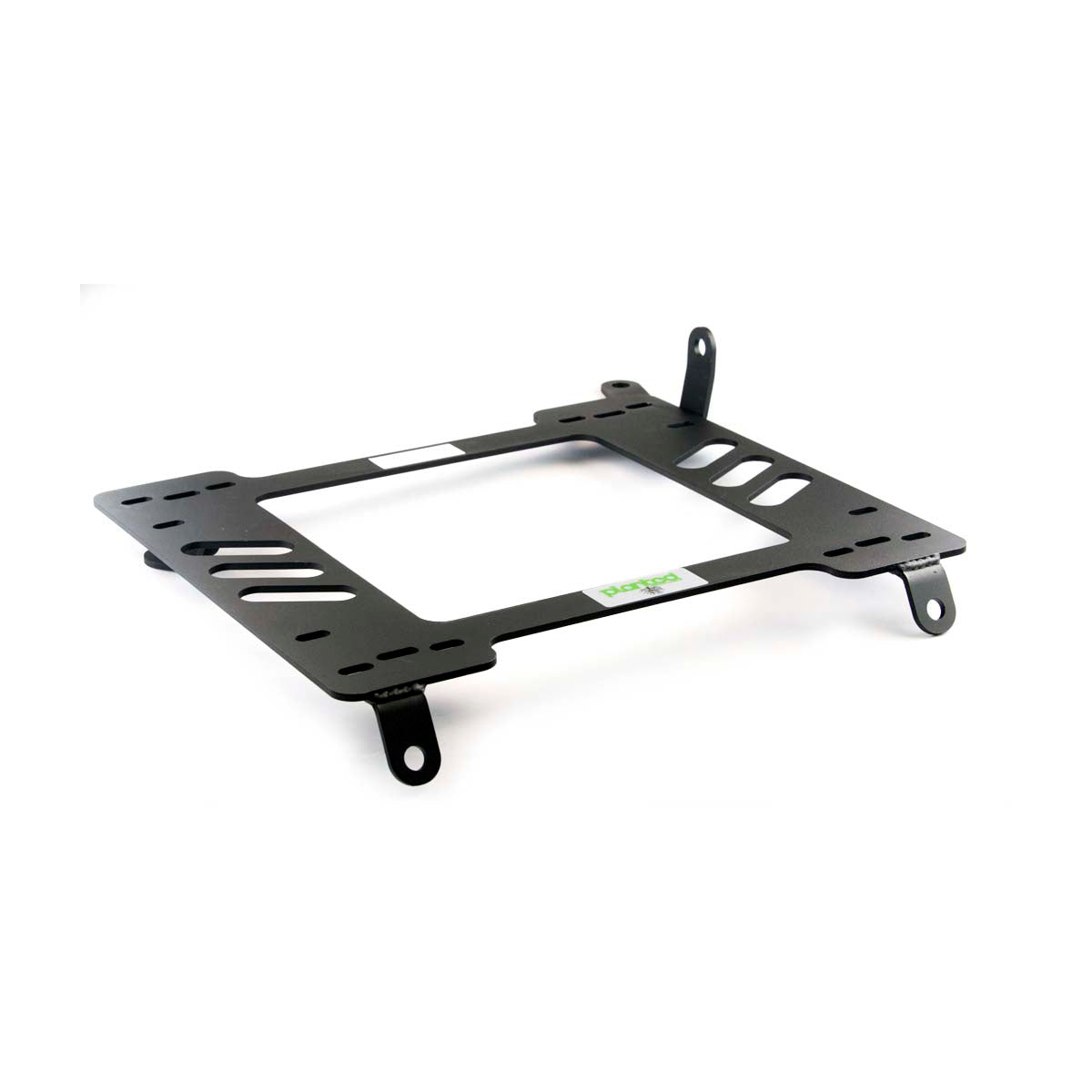 Planted seat bracket for Honda CRX Si (1988-1989) / CRX (1990-1991), passenger side, black powder-coated steel