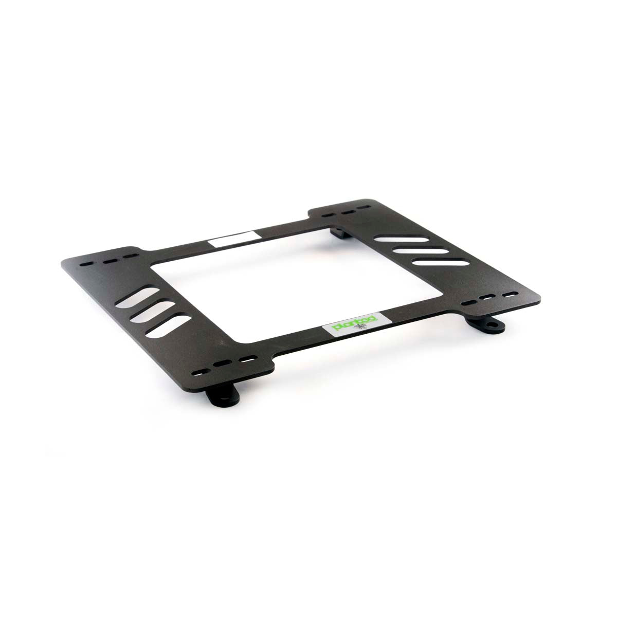 Vehicle-specific floor mounting base for 1974-1978 Ford Mustang, driver side, shown with Planted top plate