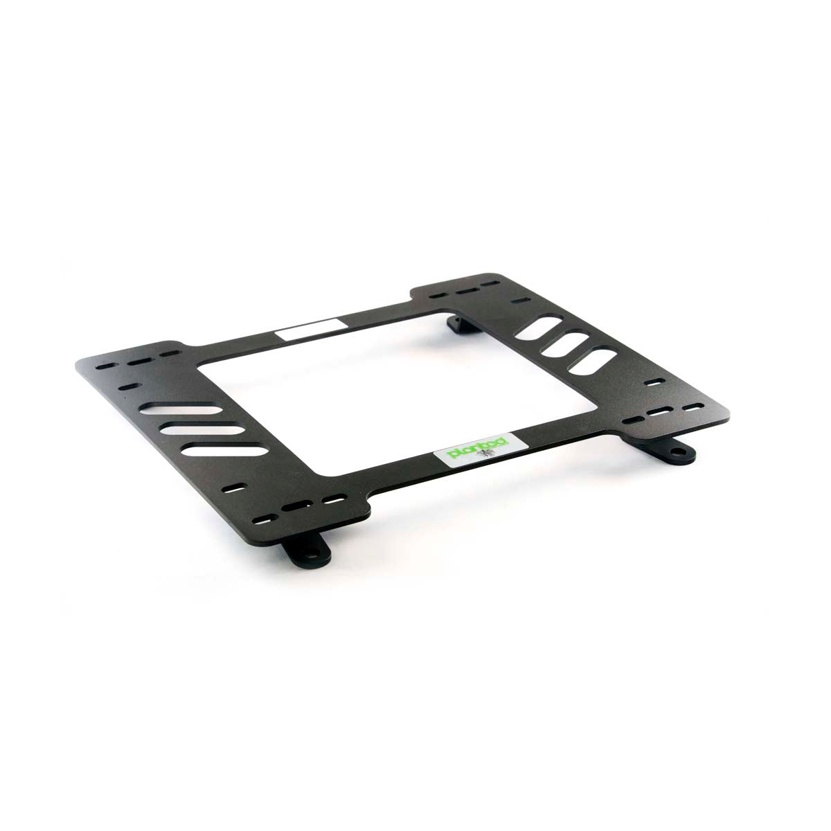 Vehicle-specific floor mounting base for 1974-1978 Ford Mustang, passenger side, shown with Planted top plate