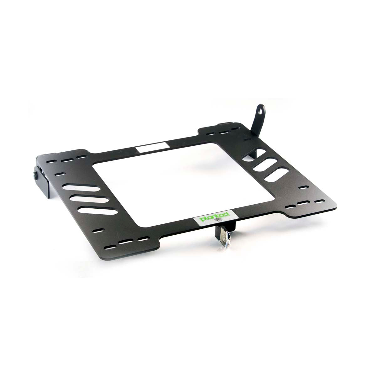 Vehicle-specific floor mounting base for 1988-1995 VW Corrado, passenger side, shown with Planted top plate