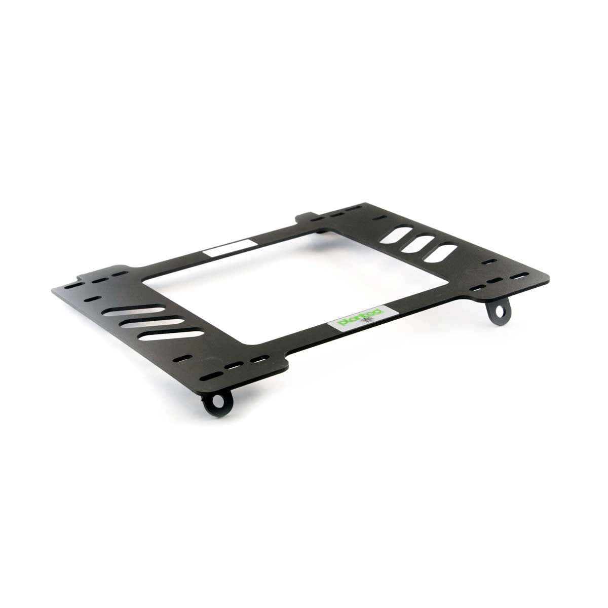 Planted seat bracket for 1988-1989 Honda CRX (Non-Si), driver side, black powder-coated steel