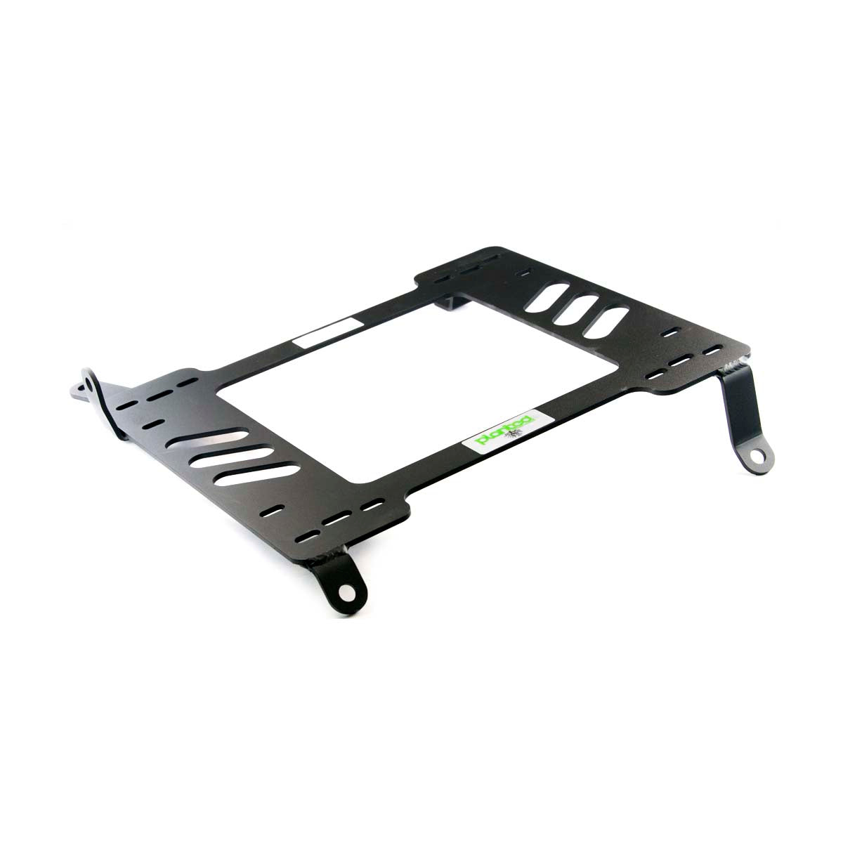 Vehicle-specific floor mounting base for 2007-2010 Nissan GT-R, driver side, shown with Planted top plate