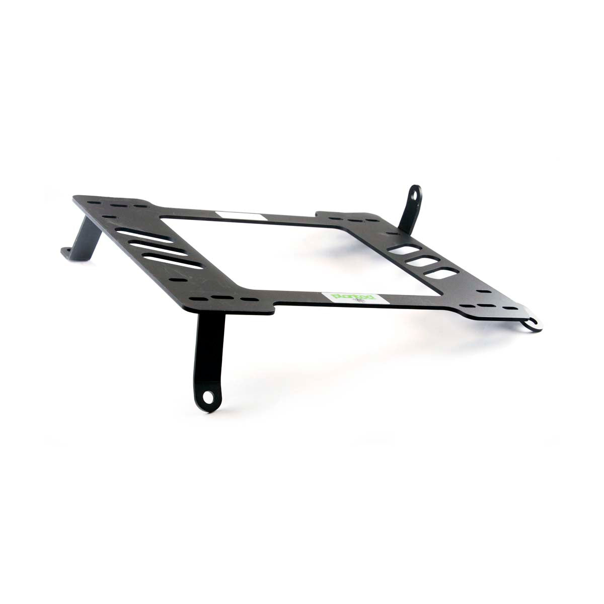 Vehicle-specific floor mounting base for 2007-2010 Nissan GT-R, passenger side, shown with Planted top plate