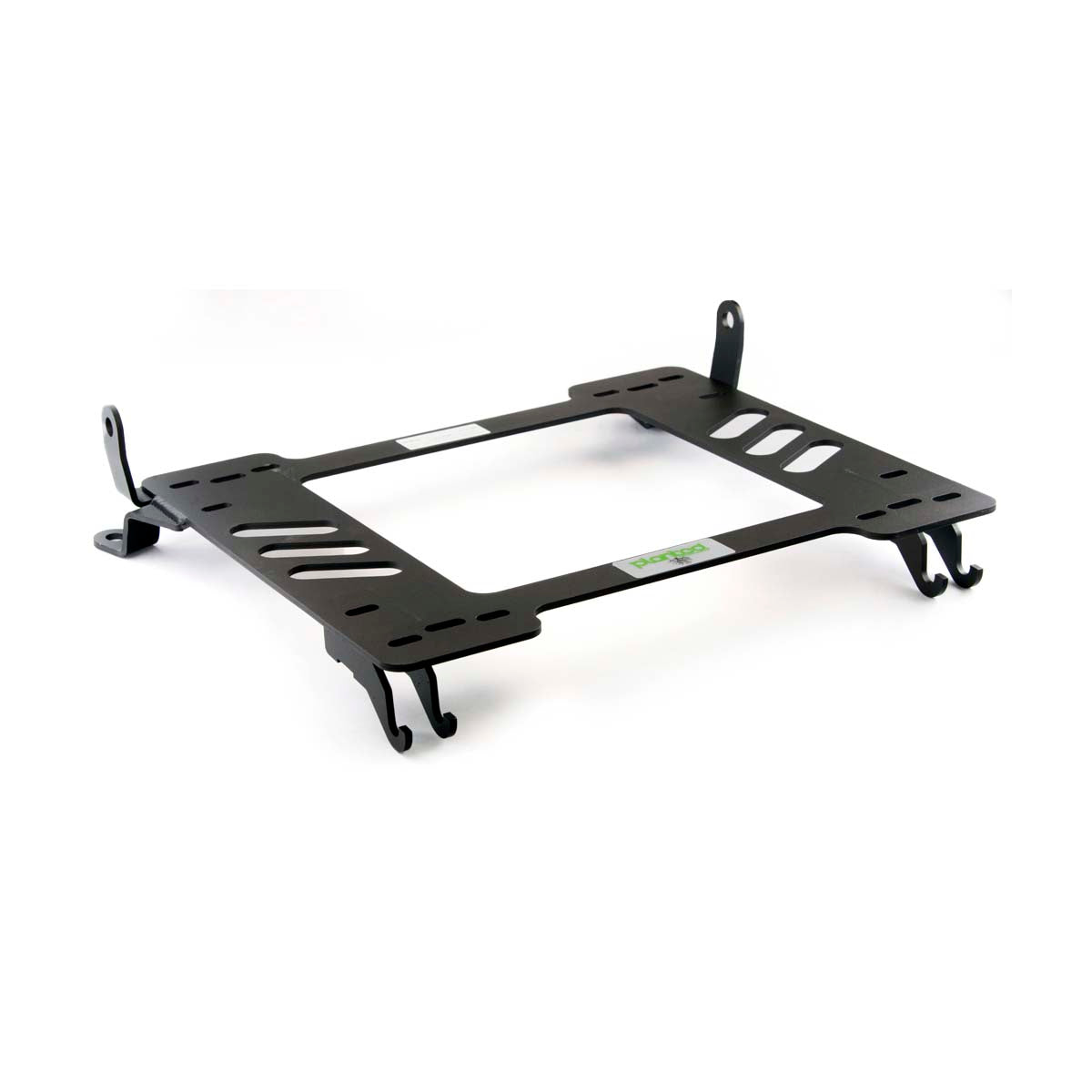 Vehicle-specific floor mounting base for 2012+ Chevrolet Sonic, passenger side, shown with Planted top plate