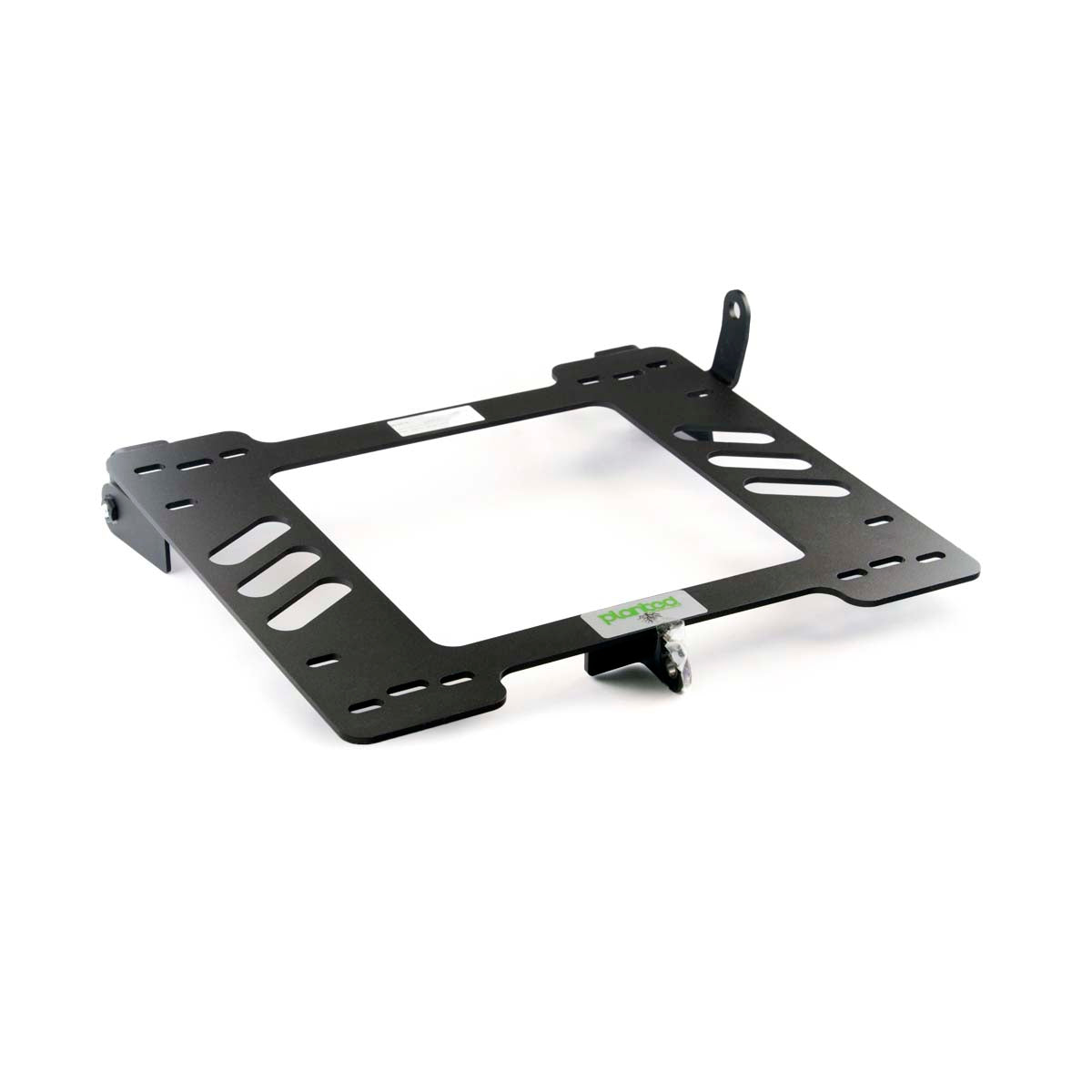 Vehicle-specific floor mounting base for 1980-1987 Audi 4000, passenger side, shown with Planted top plate