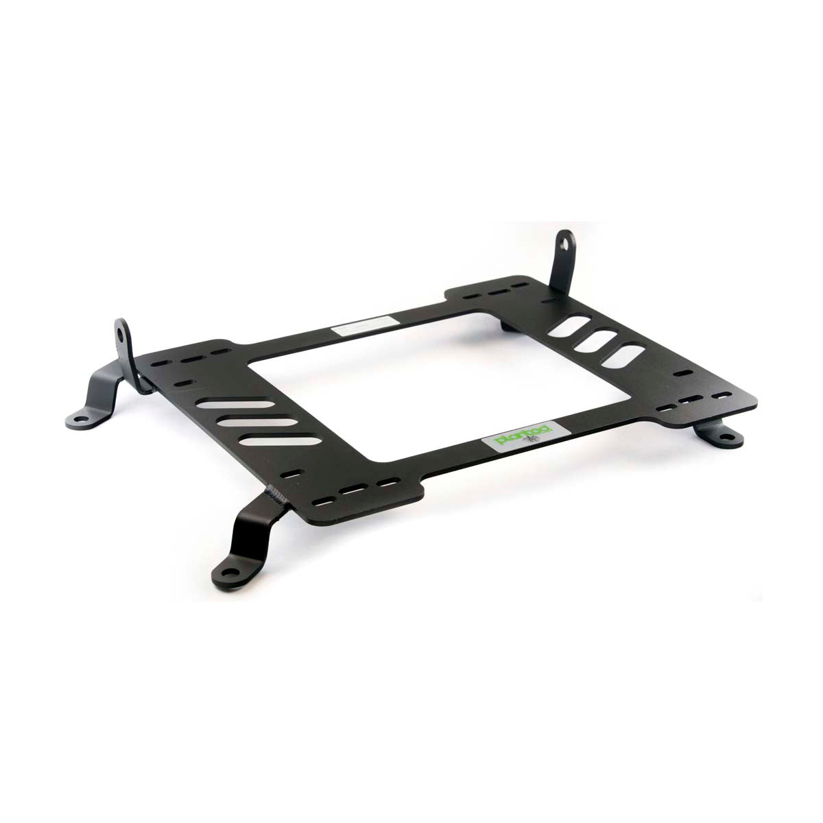 Vehicle-specific floor mounting base for 1995-2003 BMW 5 Series (E39), passenger side, shown with Planted top plate