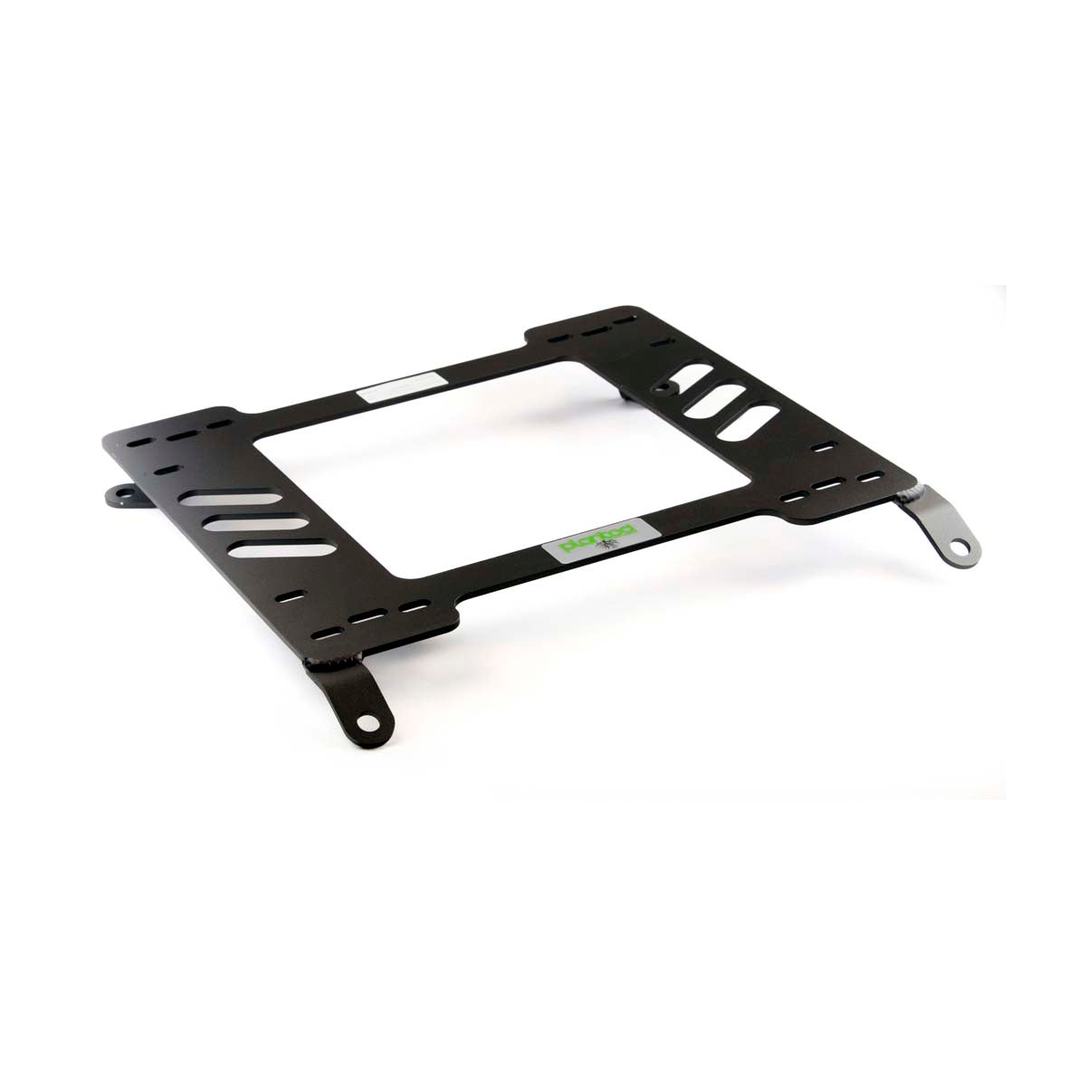 Vehicle-specific floor mounting base for 1985-1989 Toyota Celica (T160, 4th Gen, Non-All-Trac), passenger side, shown with Planted top plate