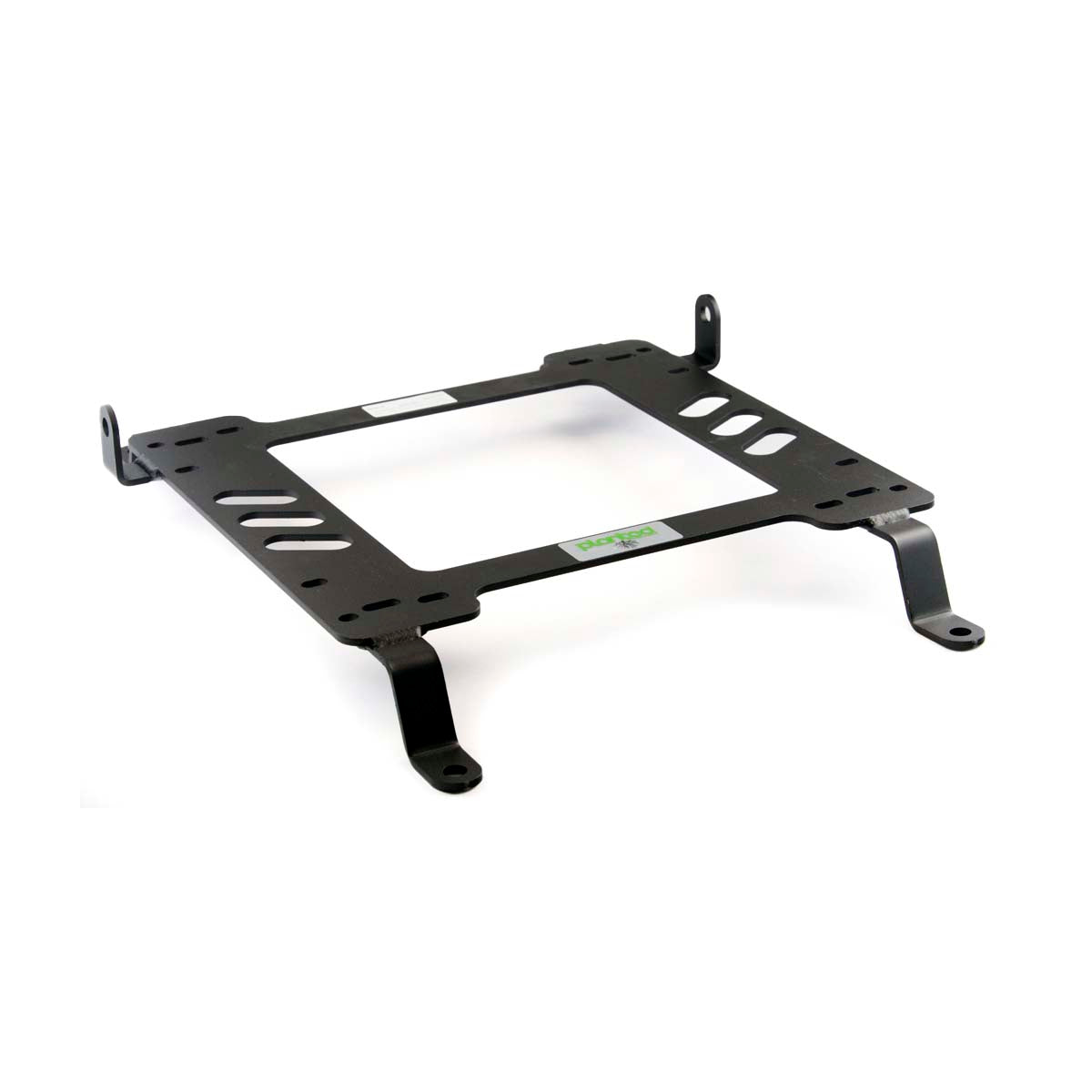 Vehicle-specific floor mounting base for 2009-2013 Chevrolet Corvette ZR1, driver side, shown with Planted top plate