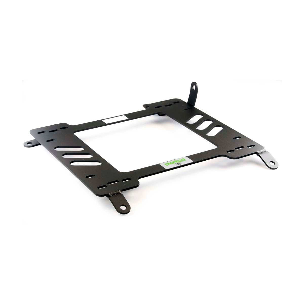 Vehicle-specific floor mounting base for 2009-2013 Kia Forte Coupe / Sedan, passenger side, shown with Planted top plate