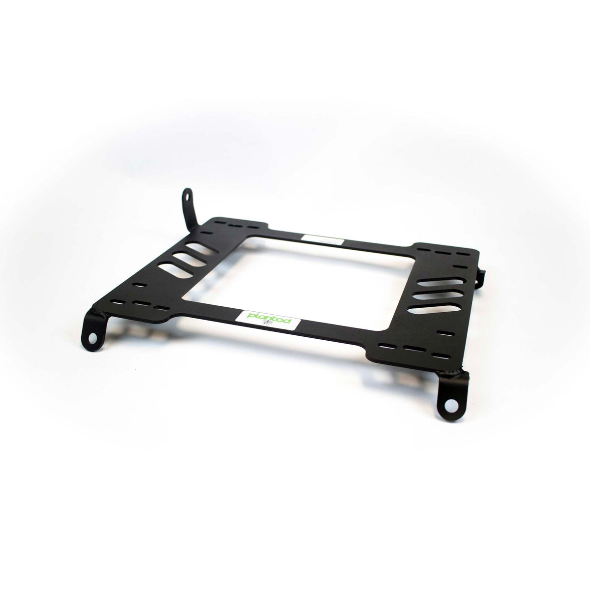Vehicle-specific floor mounting base for 1990-1991 Honda Civic 3-Door Hatchback, driver side, shown with Planted top plate