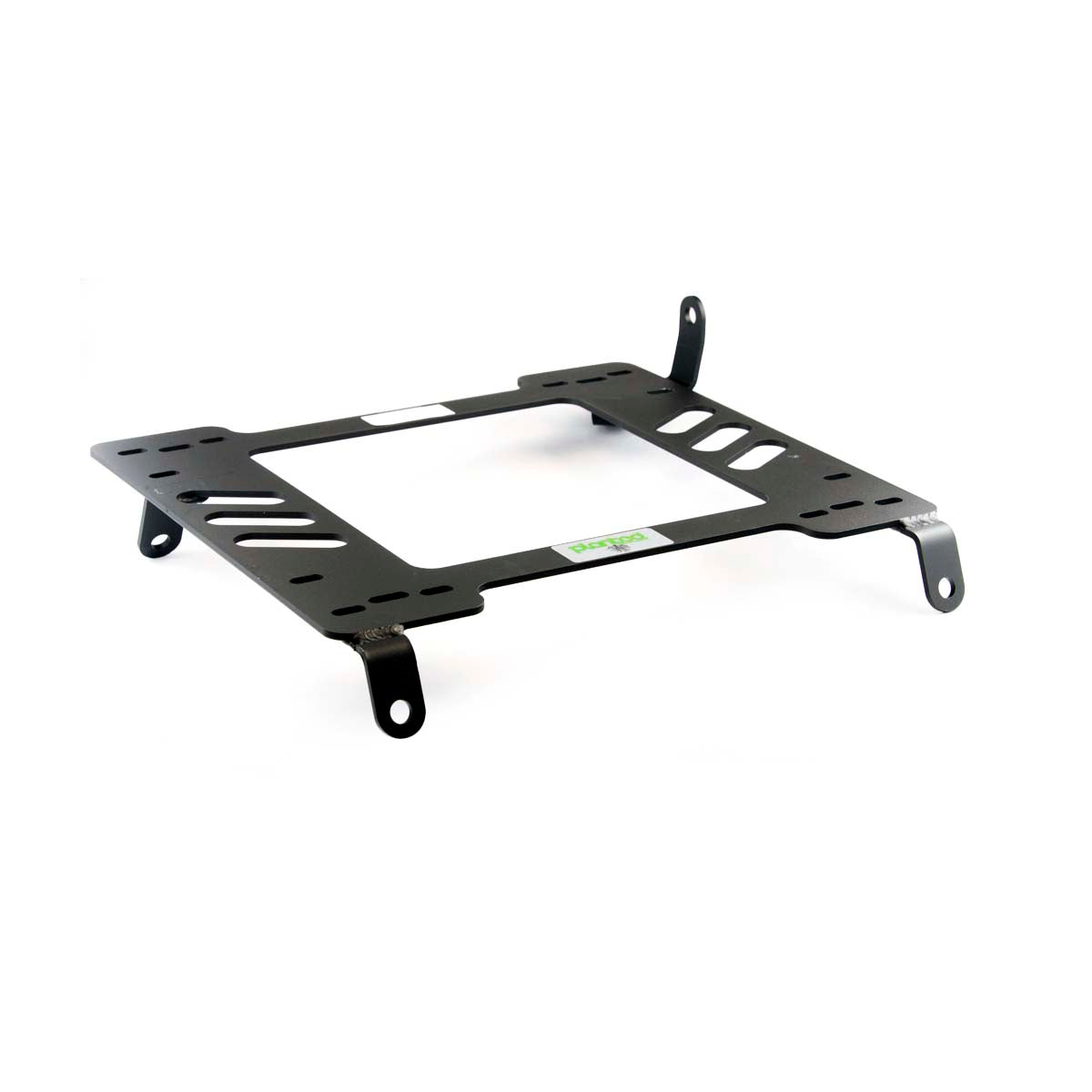 Vehicle-specific floor mounting base for 1996-1998 Acura TL, passenger side, shown with Planted top plate