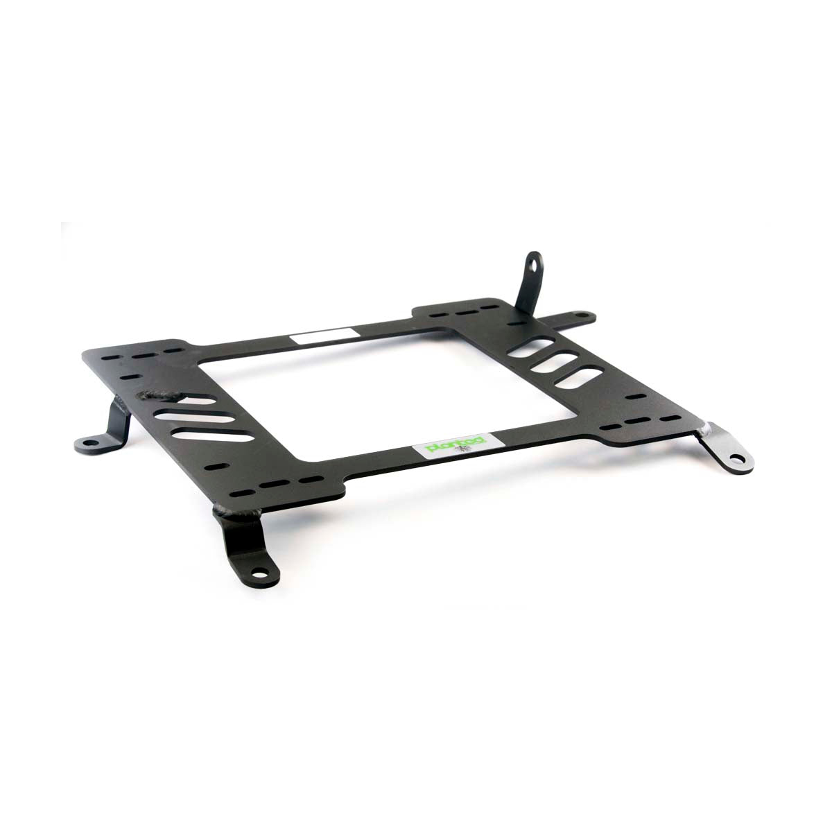 Vehicle-specific floor mounting base for 1995-2003 Mitsubishi Mirage, passenger side, shown with Planted top plate