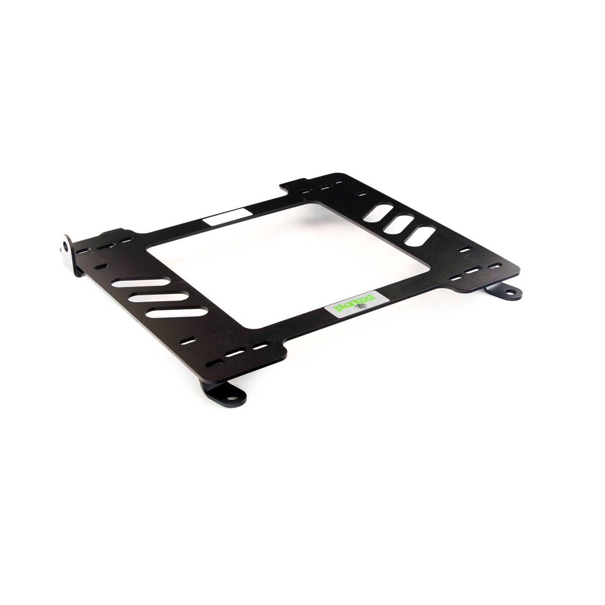 Vehicle-specific floor mounting base for 2002-2009 Mercedes E-Class (W211), driver side, shown with Planted top plate