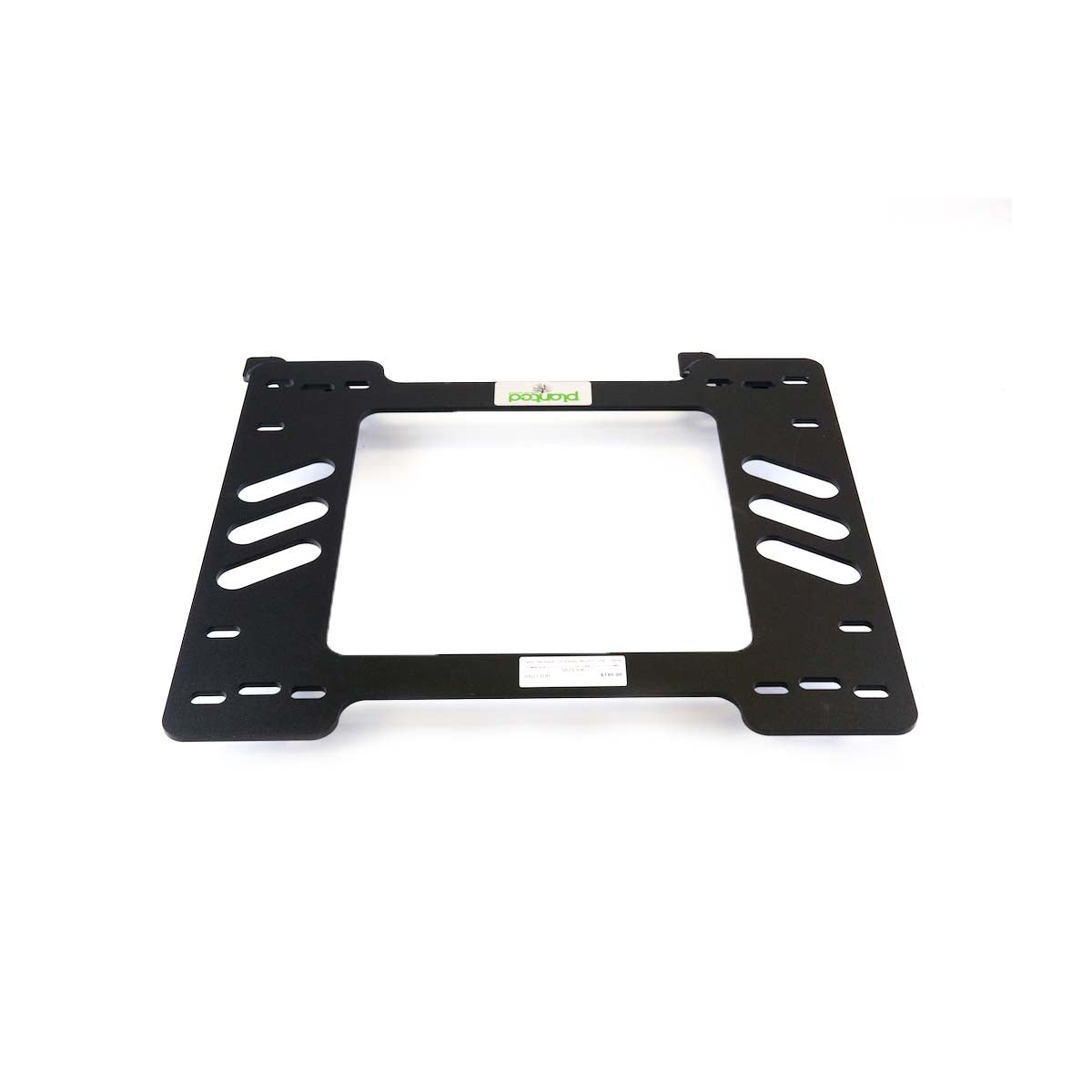 Vehicle-specific floor mounting base for 1964-1973 Ford Mustang (Non-1971-73 Coupe/Fastback), driver side, shown with Planted top plate