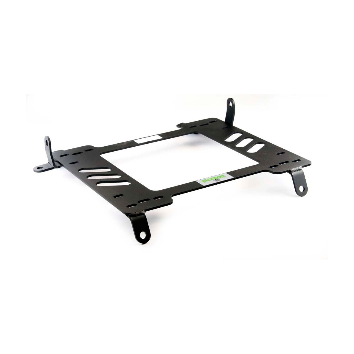 Vehicle-specific floor mounting base for 2010-2016 Honda CR-Z, passenger side, shown with Planted top plate