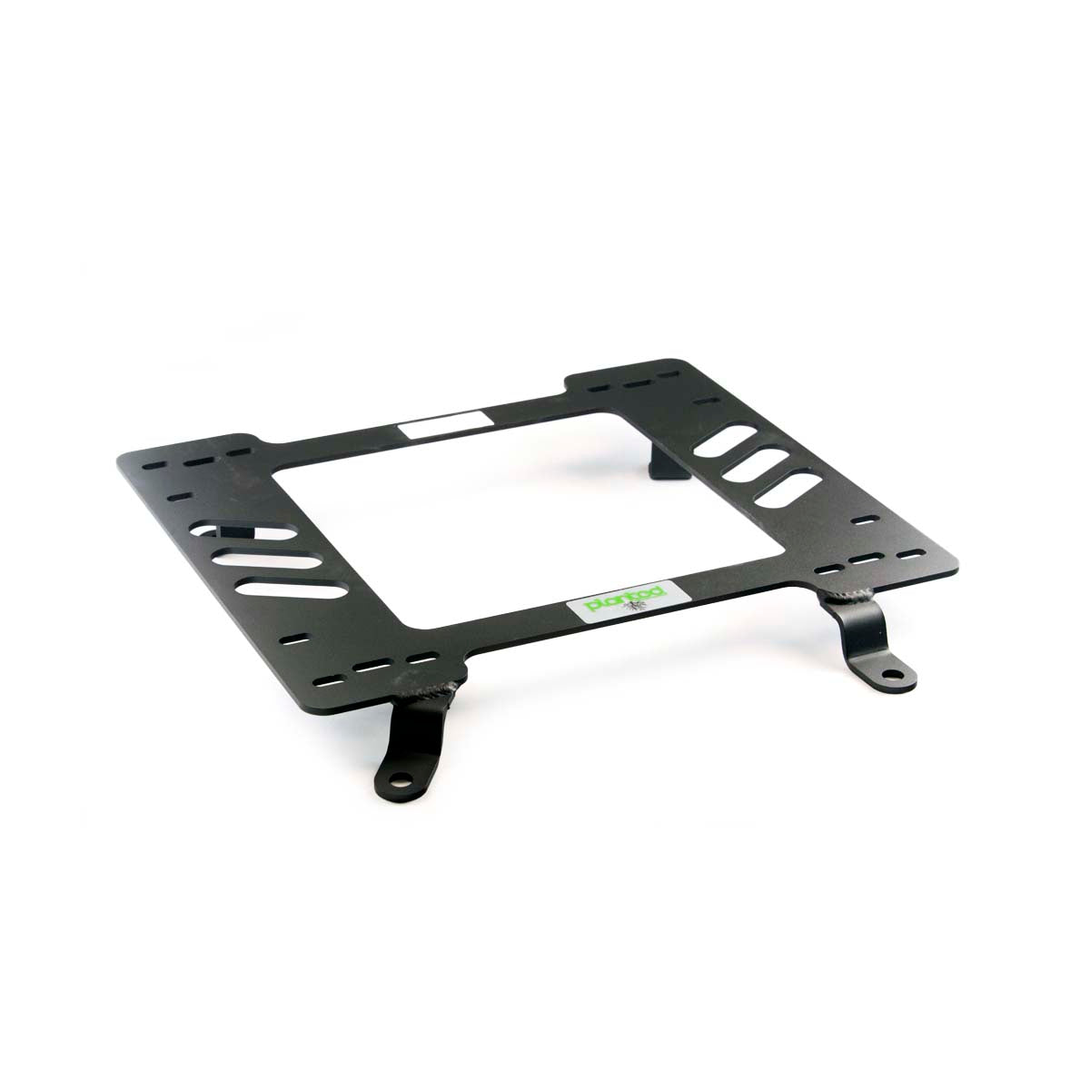 Vehicle-specific floor mounting base for 1964-1967 Oldsmobile Cutlass, passenger side, shown with Planted top plate