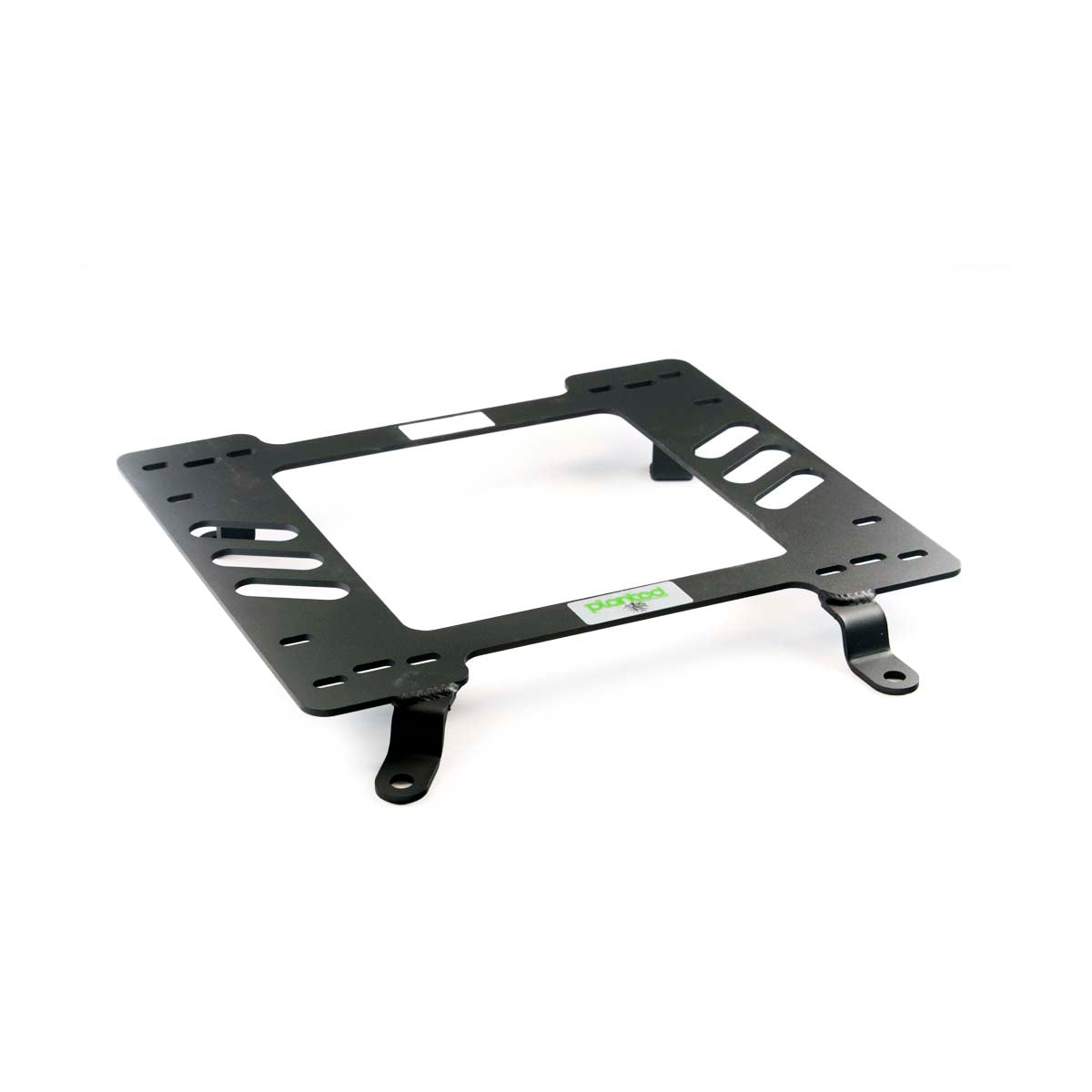 Vehicle-specific floor mounting base for 1964-1967 Buick Skylark, passenger side, shown with Planted top plate