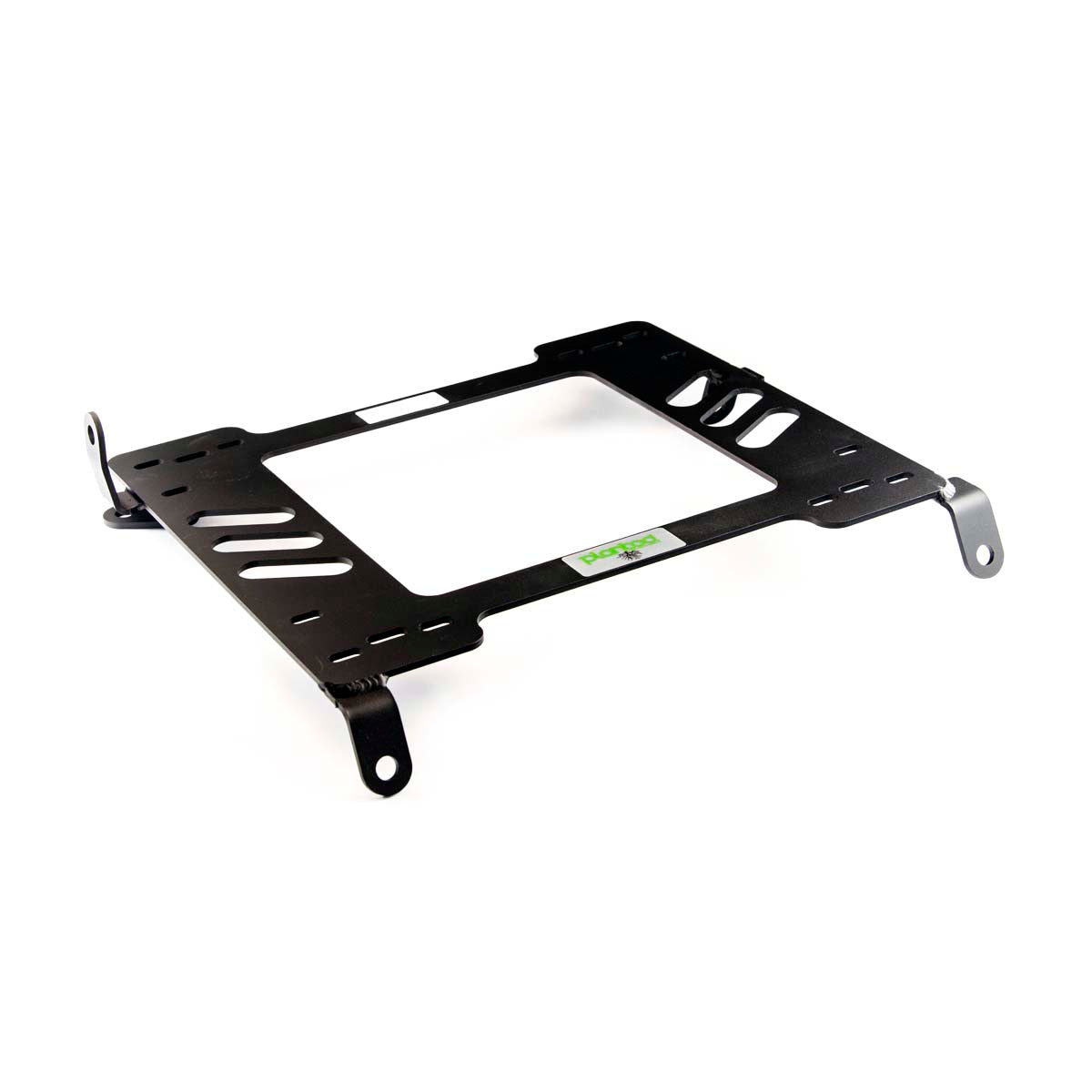 Vehicle-specific floor mounting base for 1997-1999 Acura CL, driver side, shown with Planted top plate