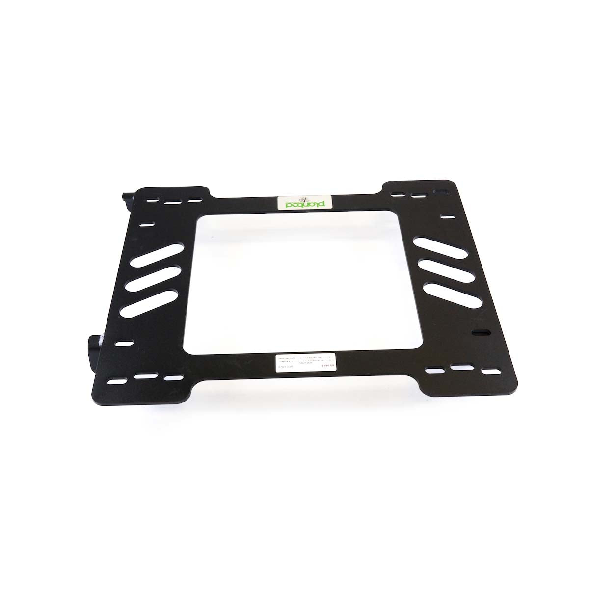 Vehicle-specific floor mounting base for 1984-1987 Honda Civic 3-Door Hatchback (Non-Si), driver side, shown with Planted top plate