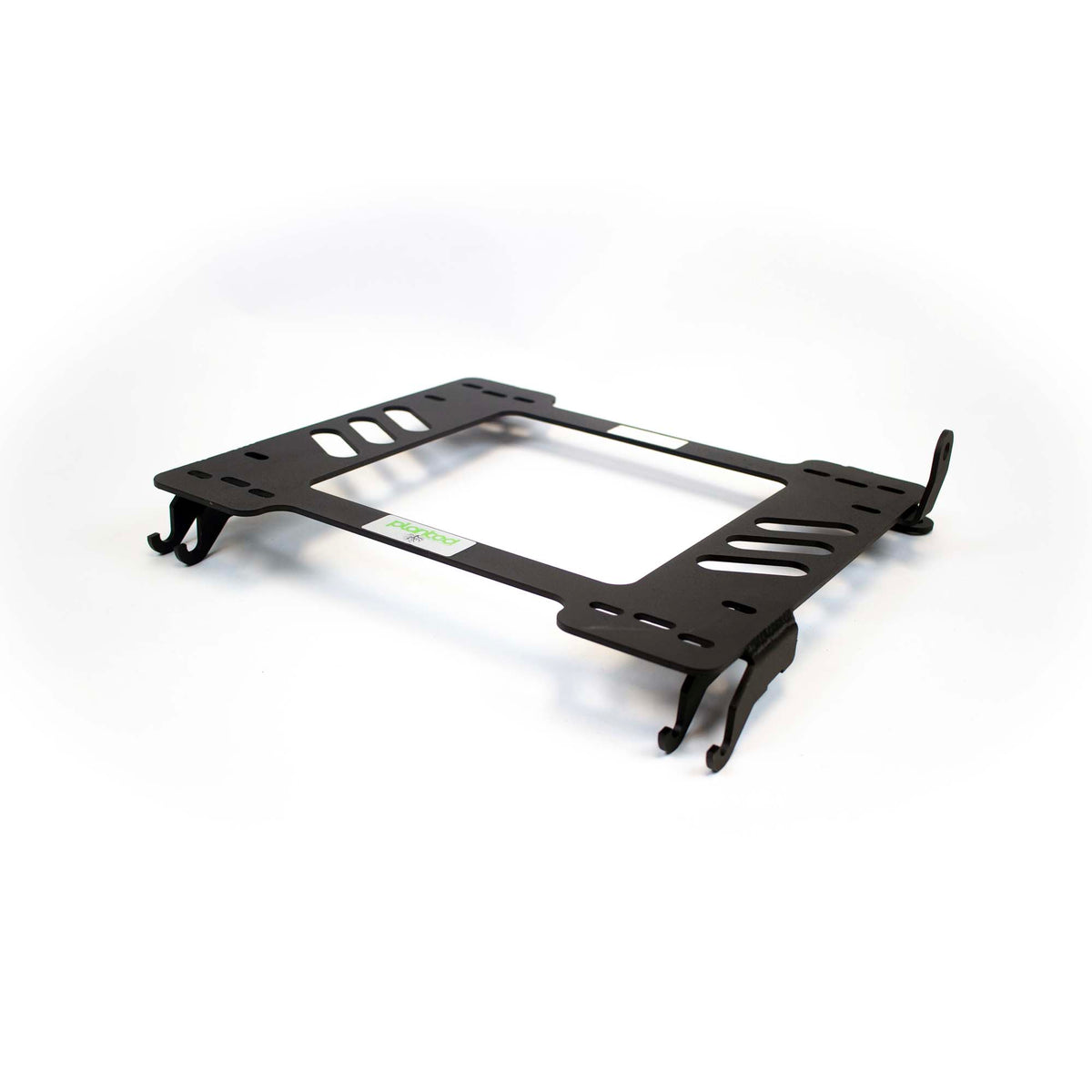 Planted seat bracket for 2003-2007 Saturn Ion, passenger side, black powder-coated steel