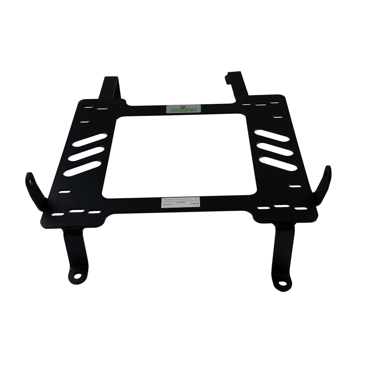 Vehicle-specific floor mounting base for 2007-2018 Jeep Wrangler JK 4-Door (Low/Floor Mount), driver side, shown with Planted top plate