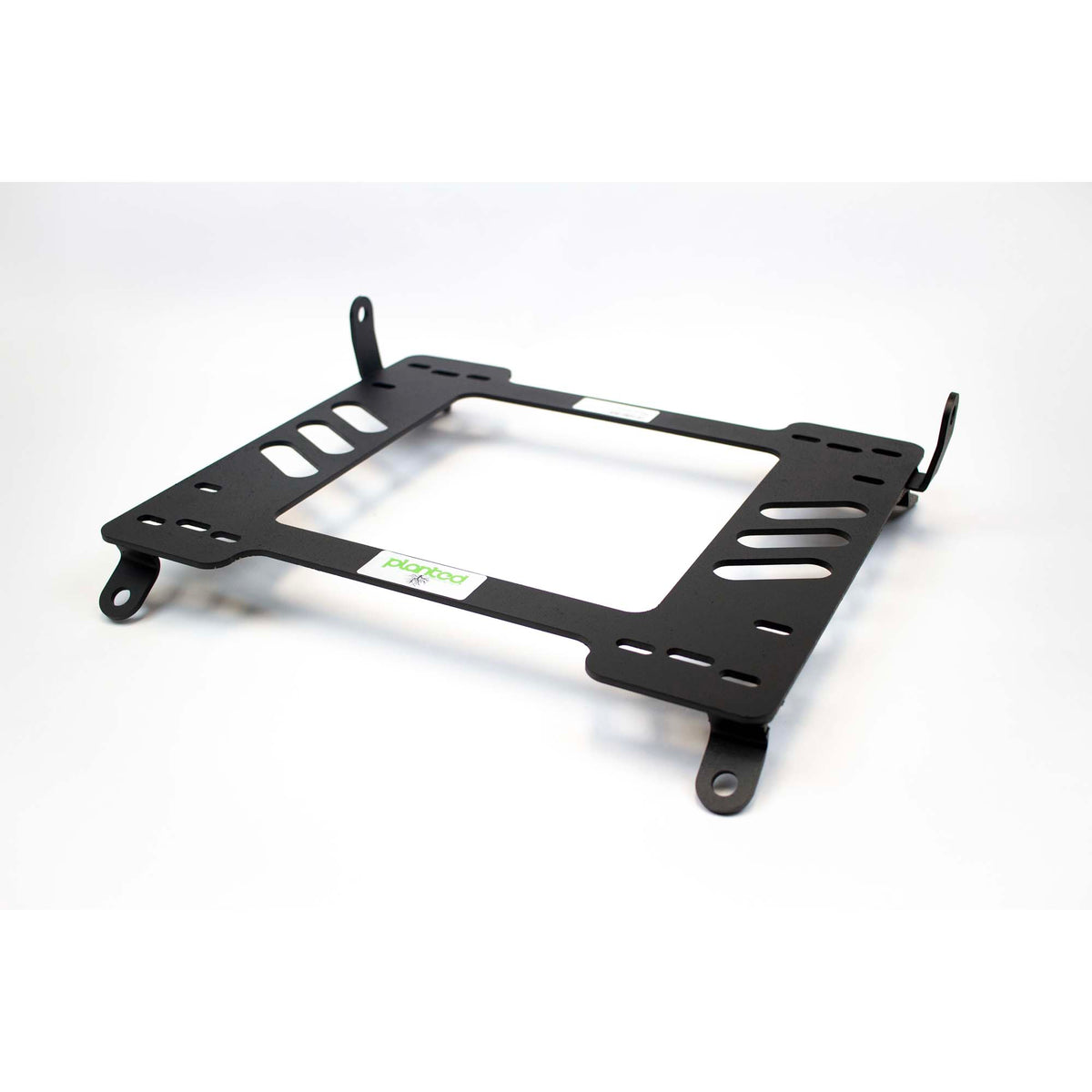 Vehicle-specific floor mounting base for 2000-2003 Lexus LS 430, driver side, shown with Planted top plate