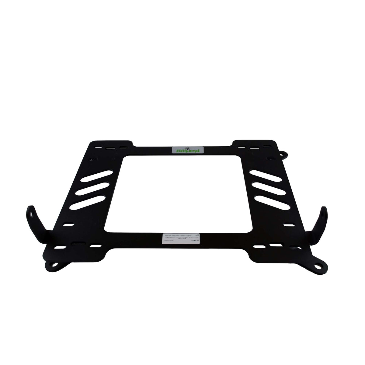 Vehicle-specific floor mounting base for 2011-2013 BMW 5 Series (F10/F11/F07, 6th Gen pre-LCI), passenger side, shown with Planted top plate