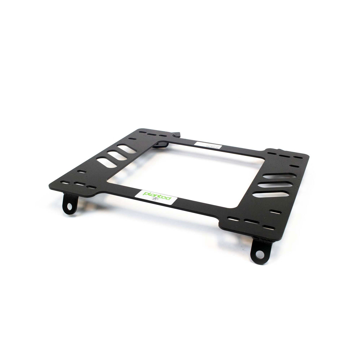 Vehicle-specific floor mounting base for 1980-1986 Datsun / Nissan 720 Pickup, driver side, shown with Planted top plate
